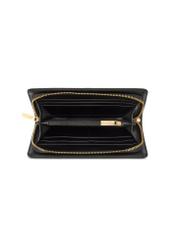 Black large wallet with decorative handle POREC-0417-99(Z25)