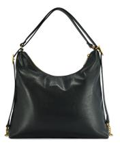 Black women's shopper bag TOREC-1083-99(Z25), product view from the back on a white background.