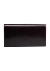 Burgundy women's wallet PL-125-4D(KS), product view from the back on a white background.