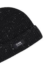 Black men's cap CZAMT-0093-99(Z26), close-up of the product detail on a white background.