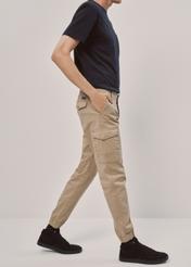 Beige men's cargo pants SPOMT-0091-24(Z23)-04