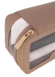 Beige transparent women's cosmetic bag TOREC-0900-81(W24)-05