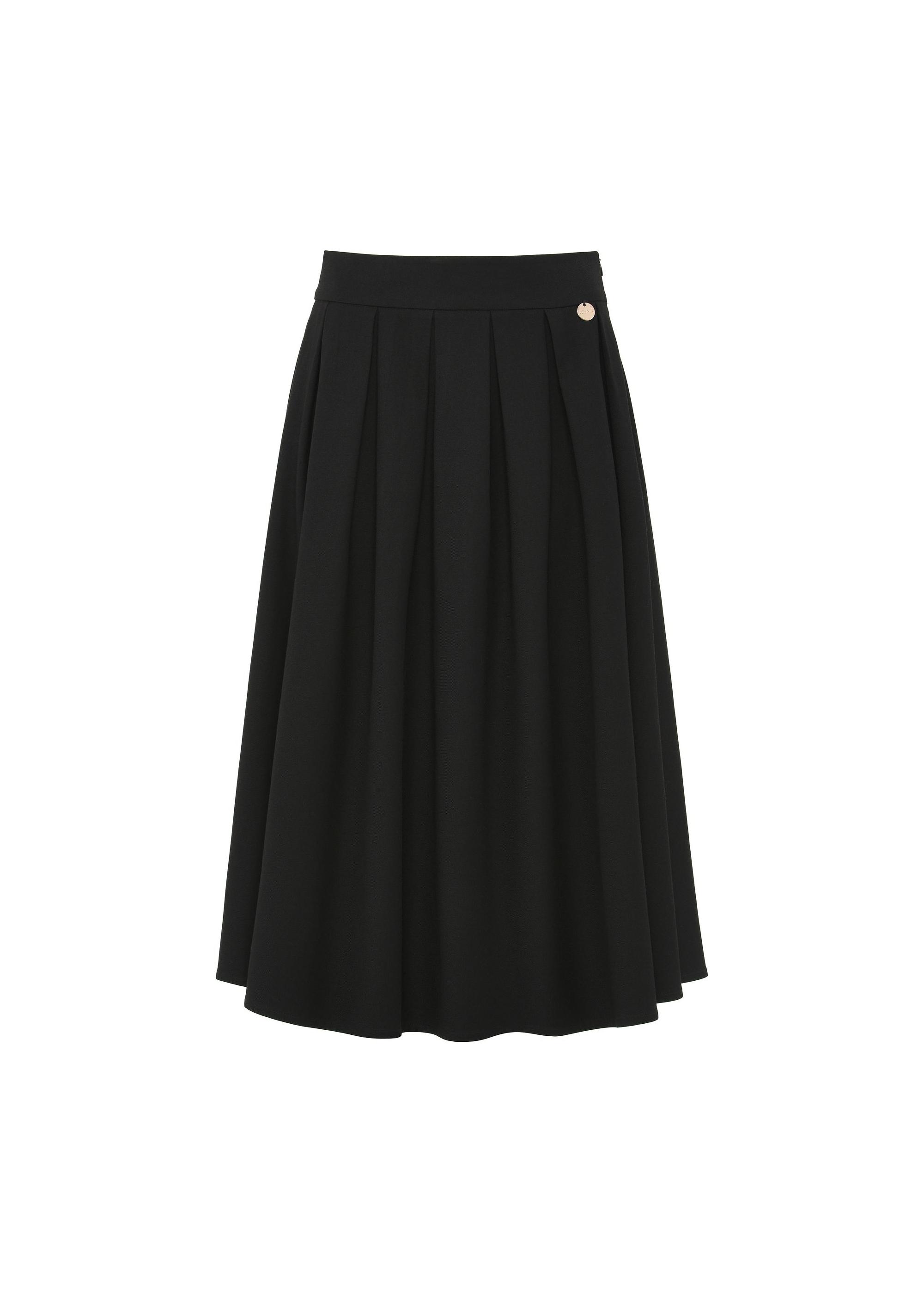 Black midi skirt SPCDT-0093-99(Z24)-05