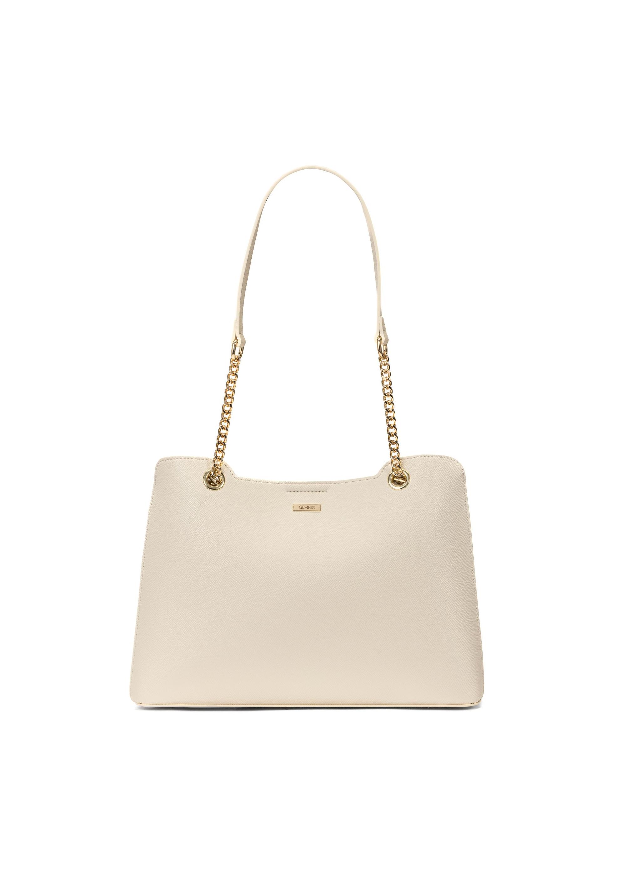 Large cream women's handbag TOREC-1024-12(W25)