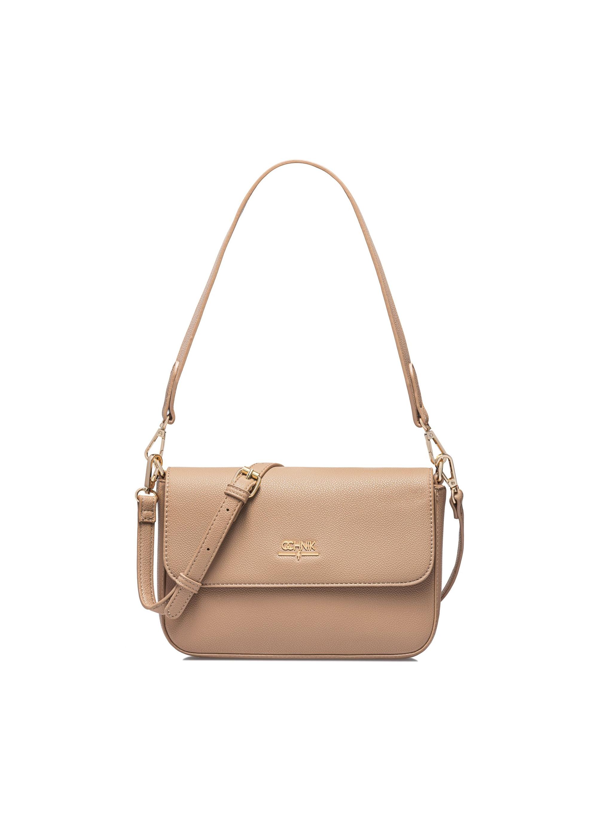 Beige rectangular women's messenger bag TOREC-0930A-81(W25)