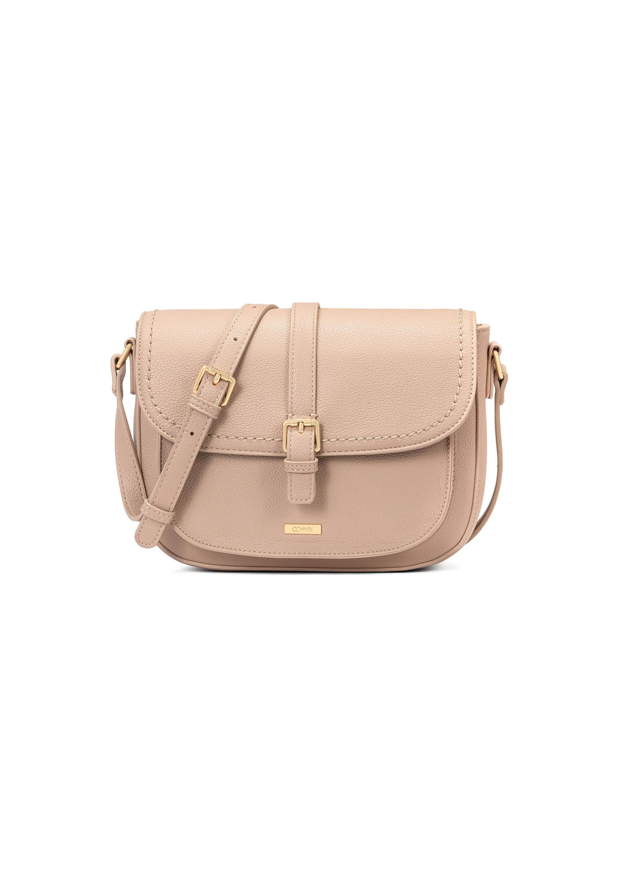 Beige women's messenger bag TOREC-1003-81(W25)