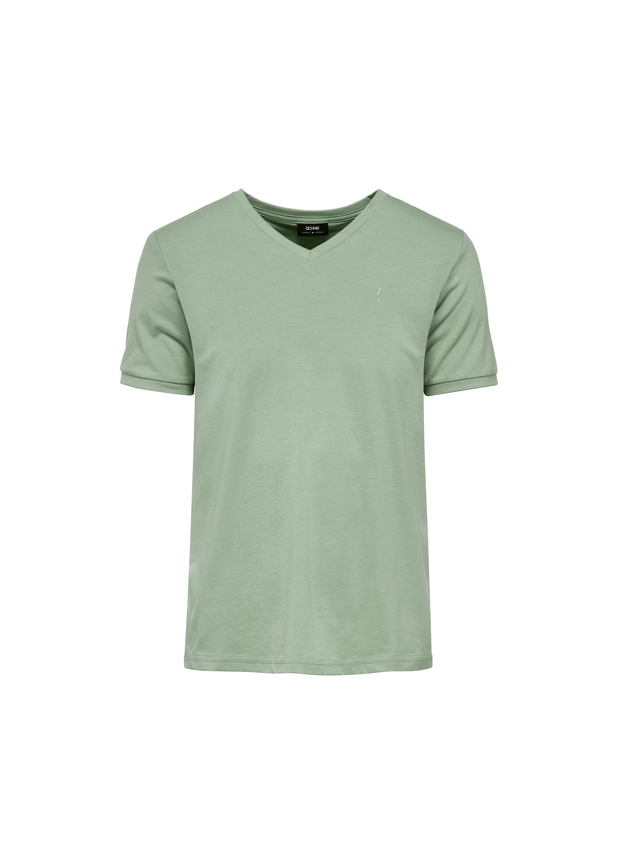 Mint basic men's T-shirt with logo TSHMT-0088-50(W25)-04