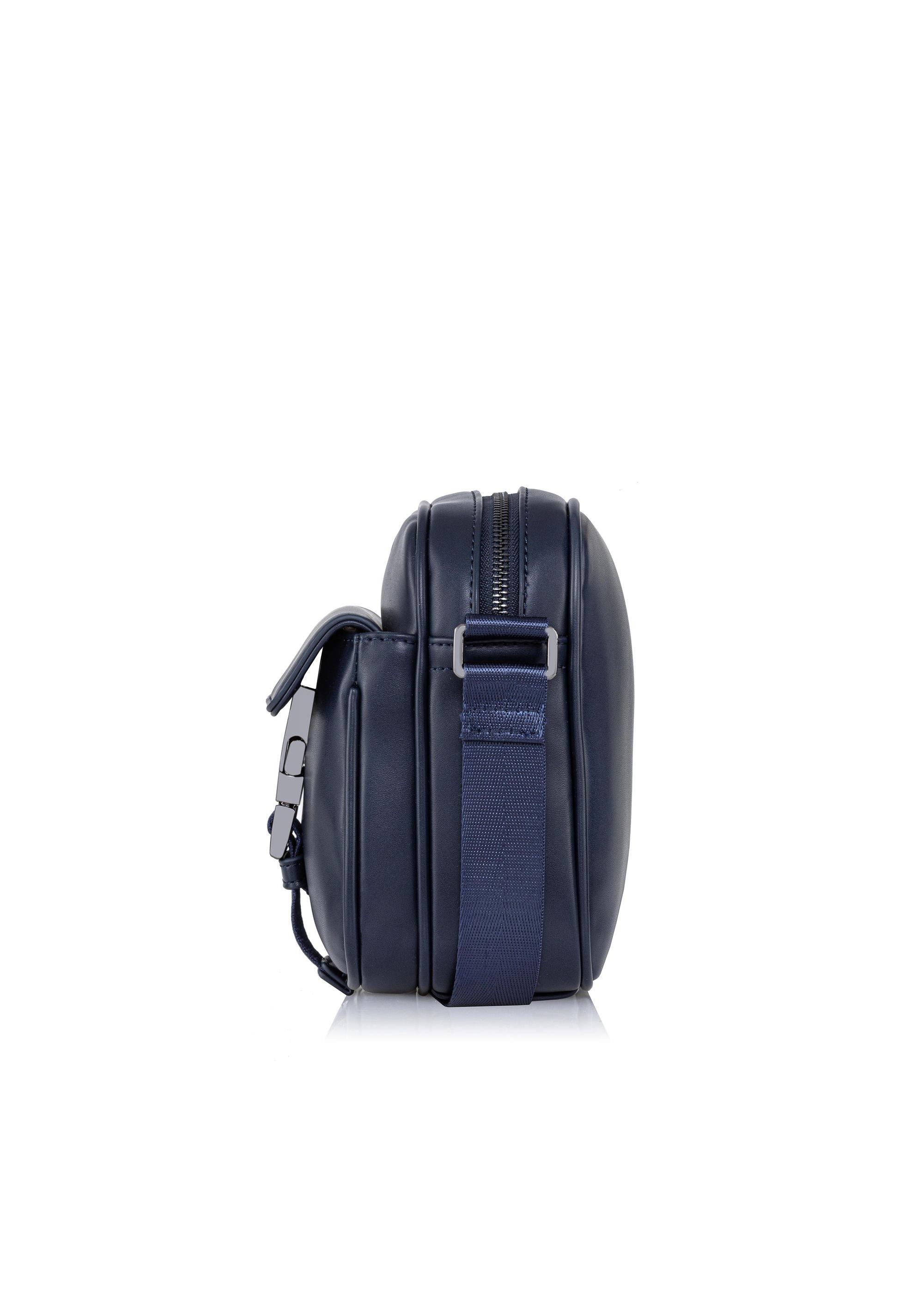 Navy blue men's bag with pocket TORMN-0292-69(W23)-03