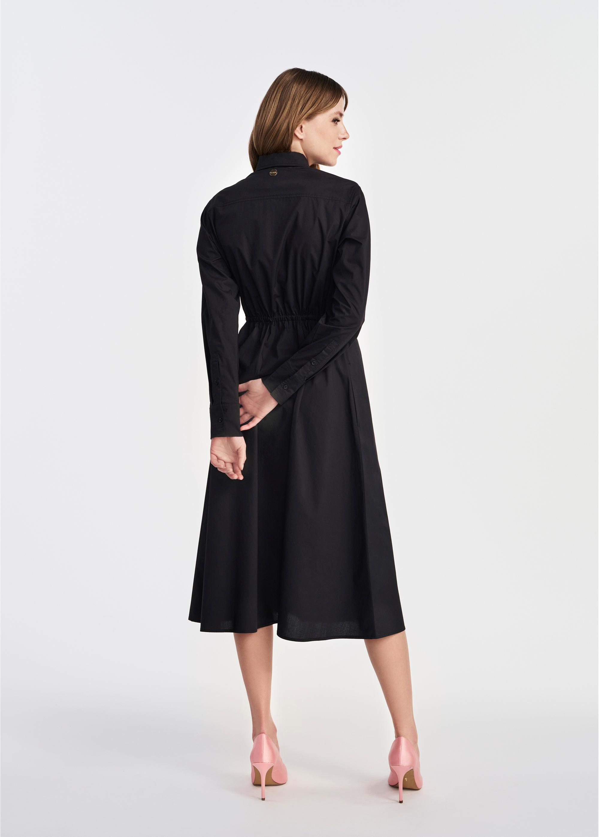 Black long sleeve dress SUKDT-0230-99(W25)-03