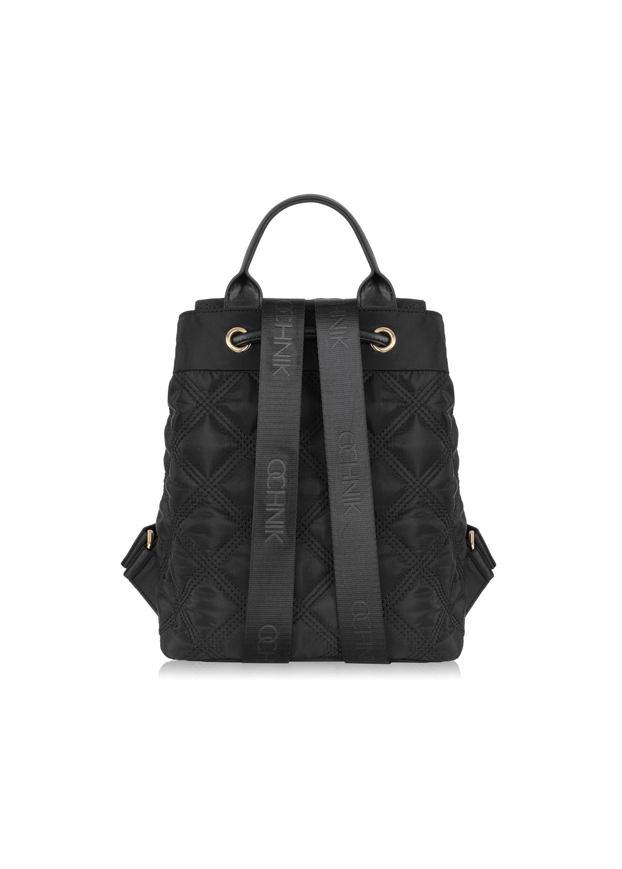 Black medium quilted women's backpack TOREN-0296-99(Z24) pic. 6