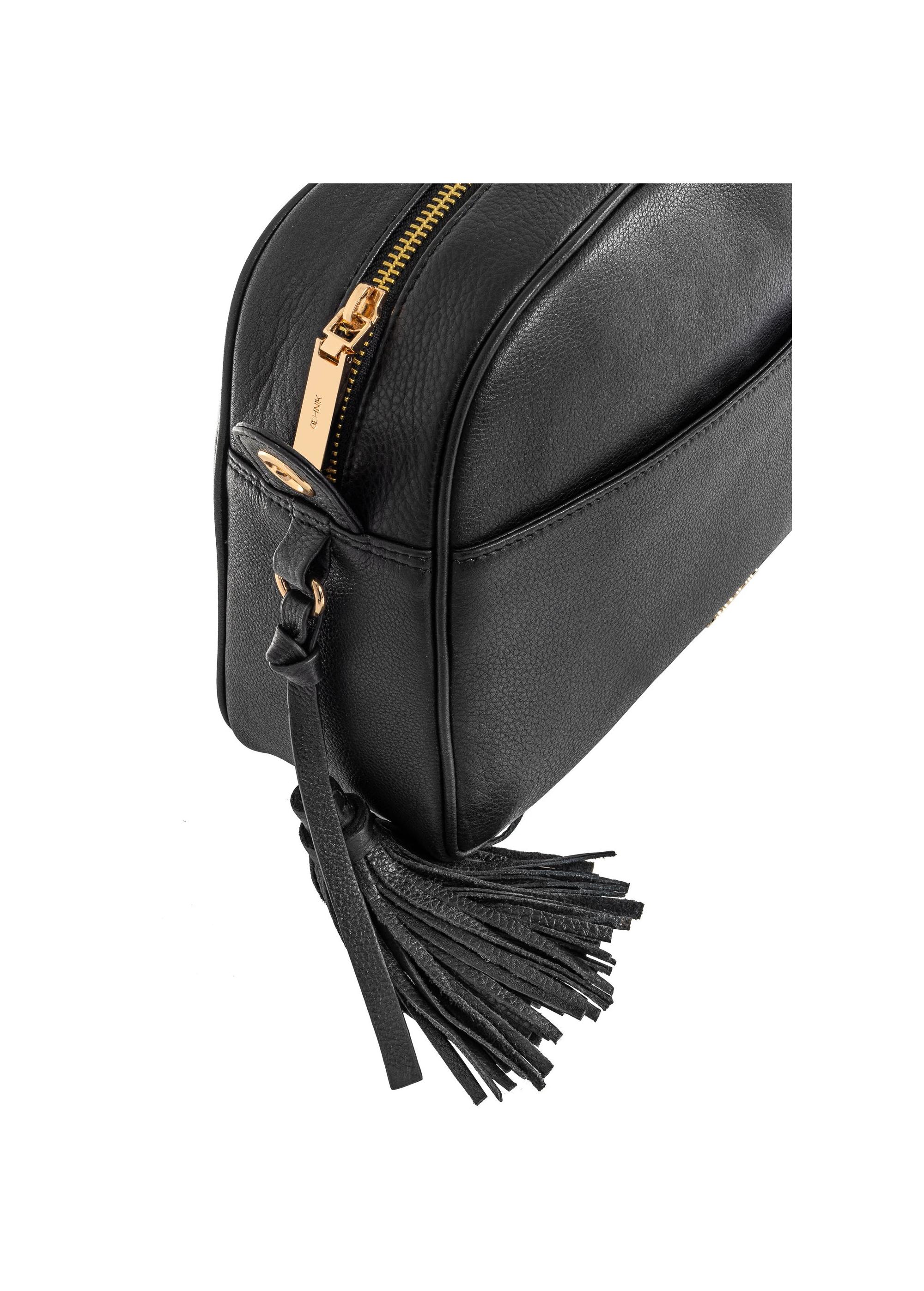 Leather black women's shoulder bag TORES-0806D-99(W25)-06