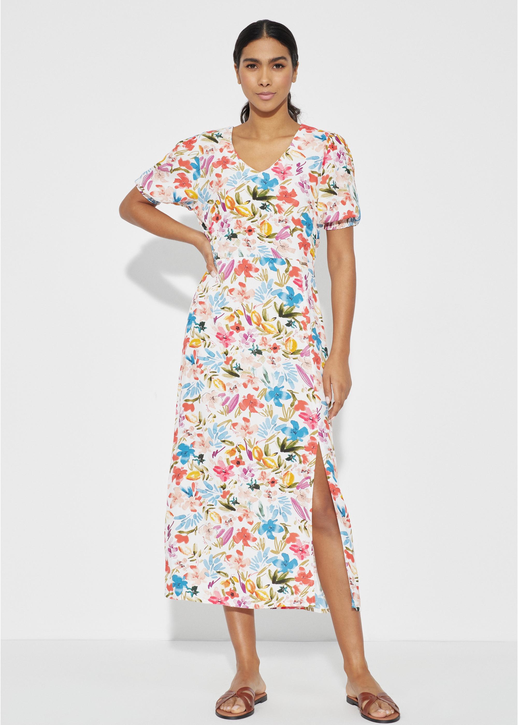 Long floral dress SUKDT-0153-15(W23)-01