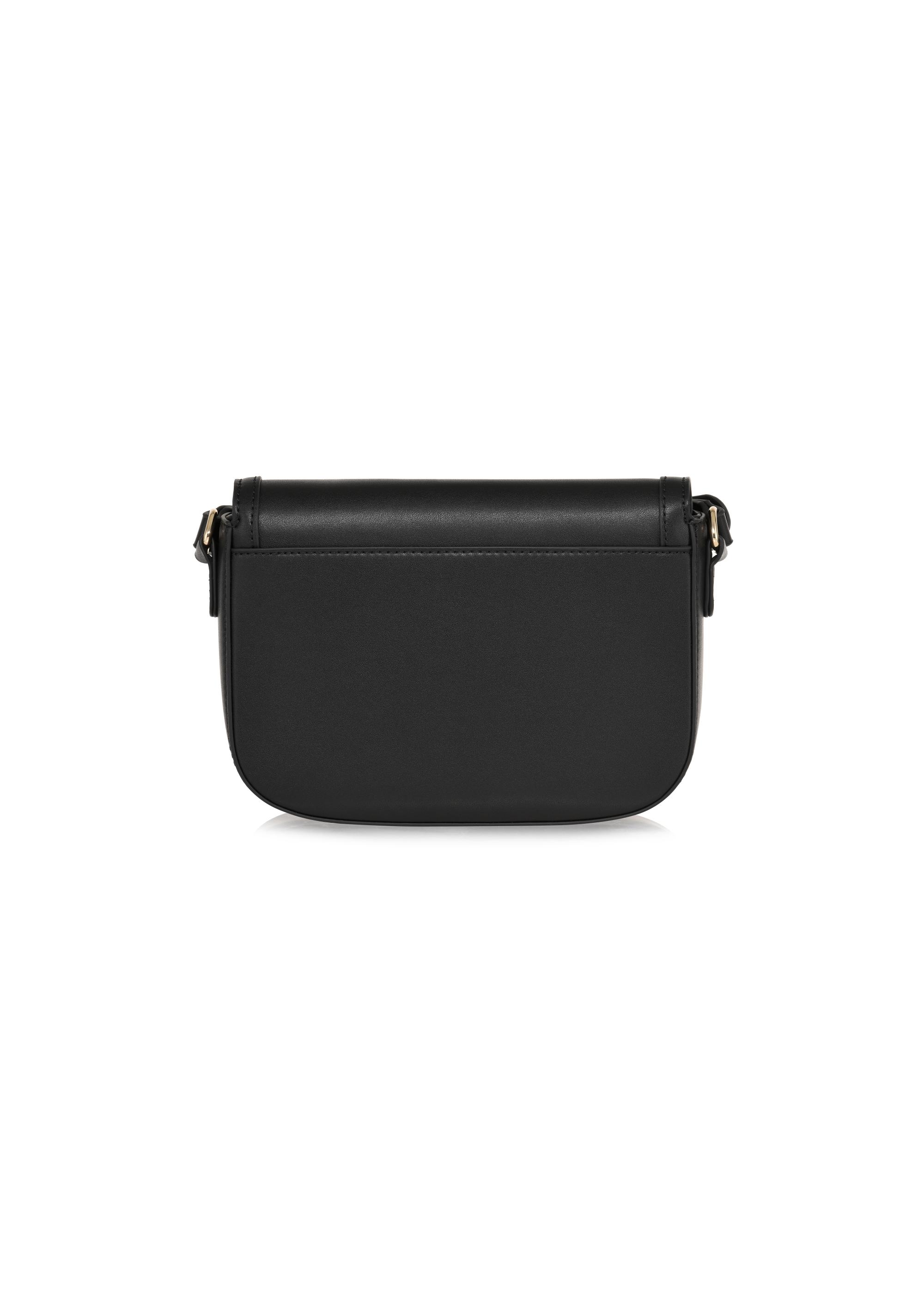 Small black mailbag with decorative buckle TOREC-0896-99(W24)-03