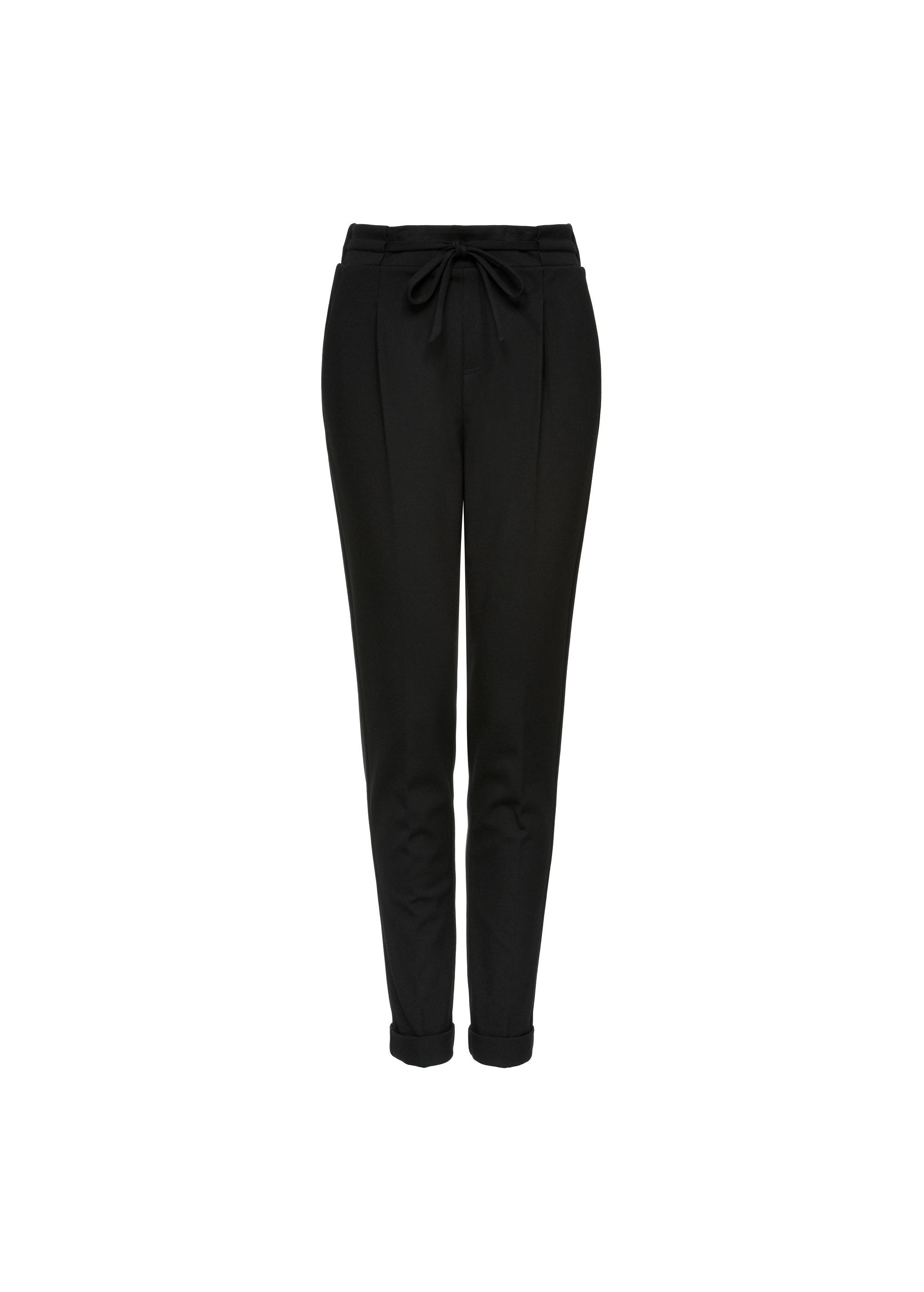 Black women's crease trousers SPODT-0098-99(Z24)