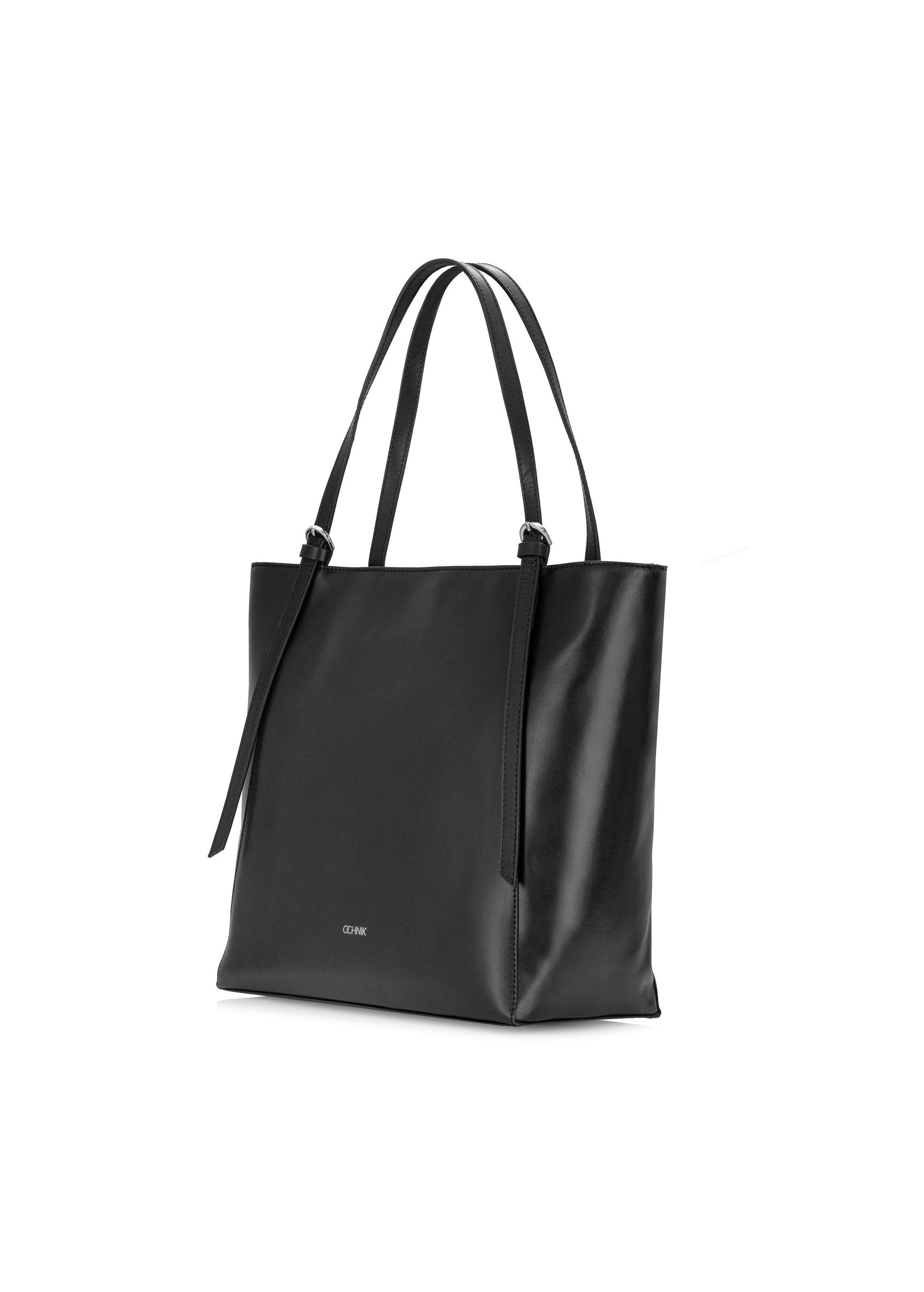 Capacious black women's shopper bag TORES-1058-99(Z24)-02