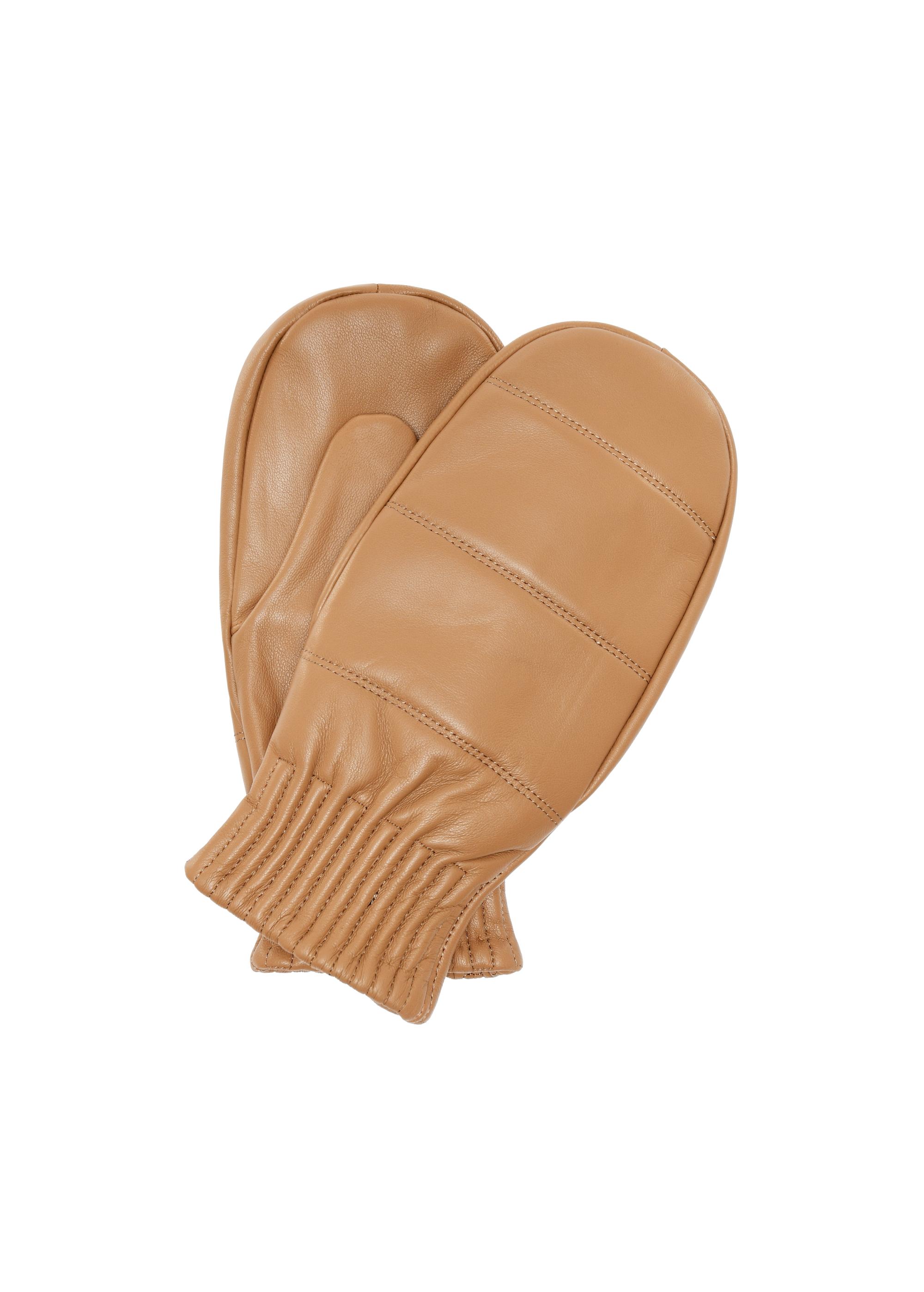 Women's leather gloves with one finger REKDS-0084-81(Z23)-01