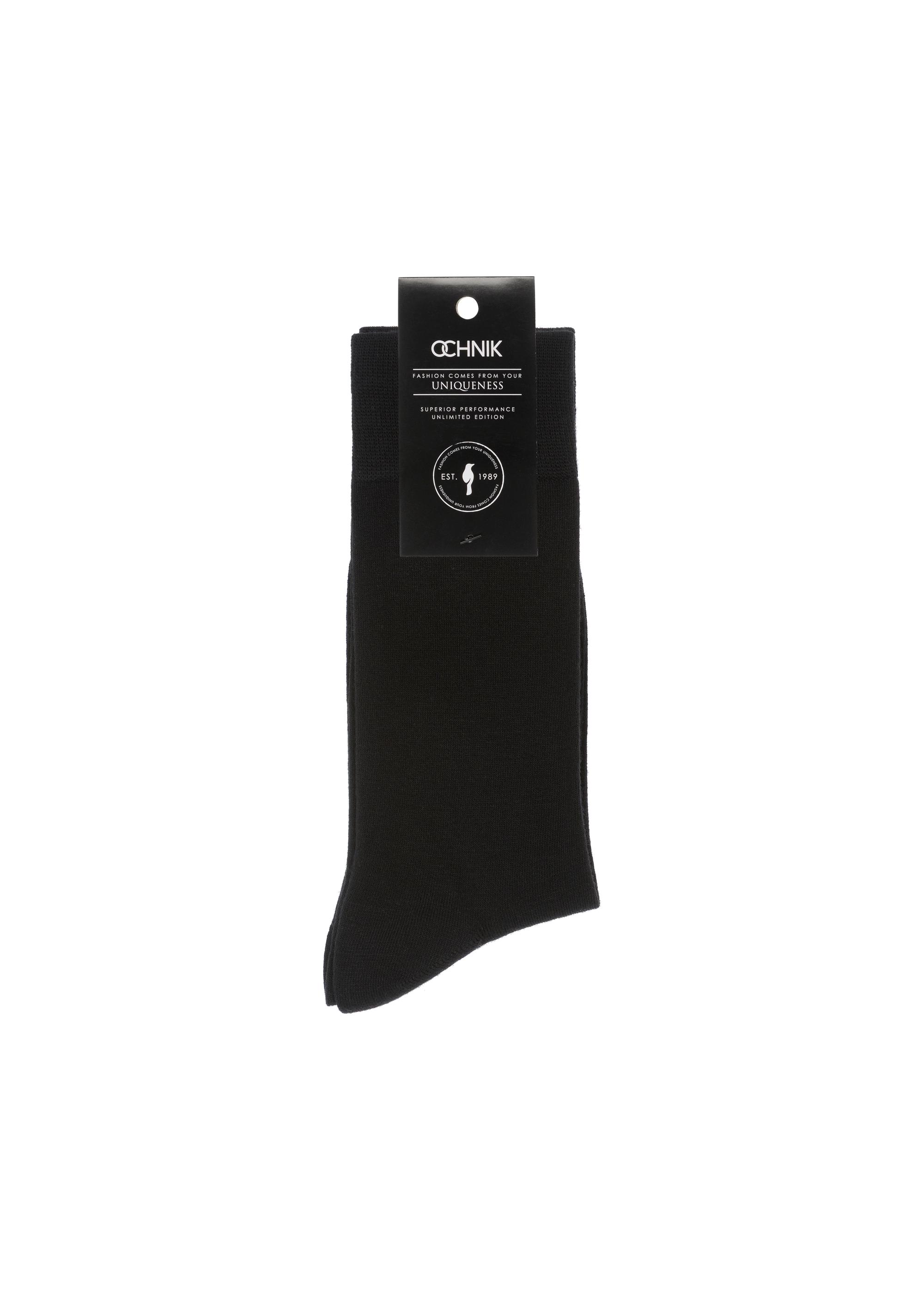 Long black men's socks SKAMT-0018A-99(Z24)-02