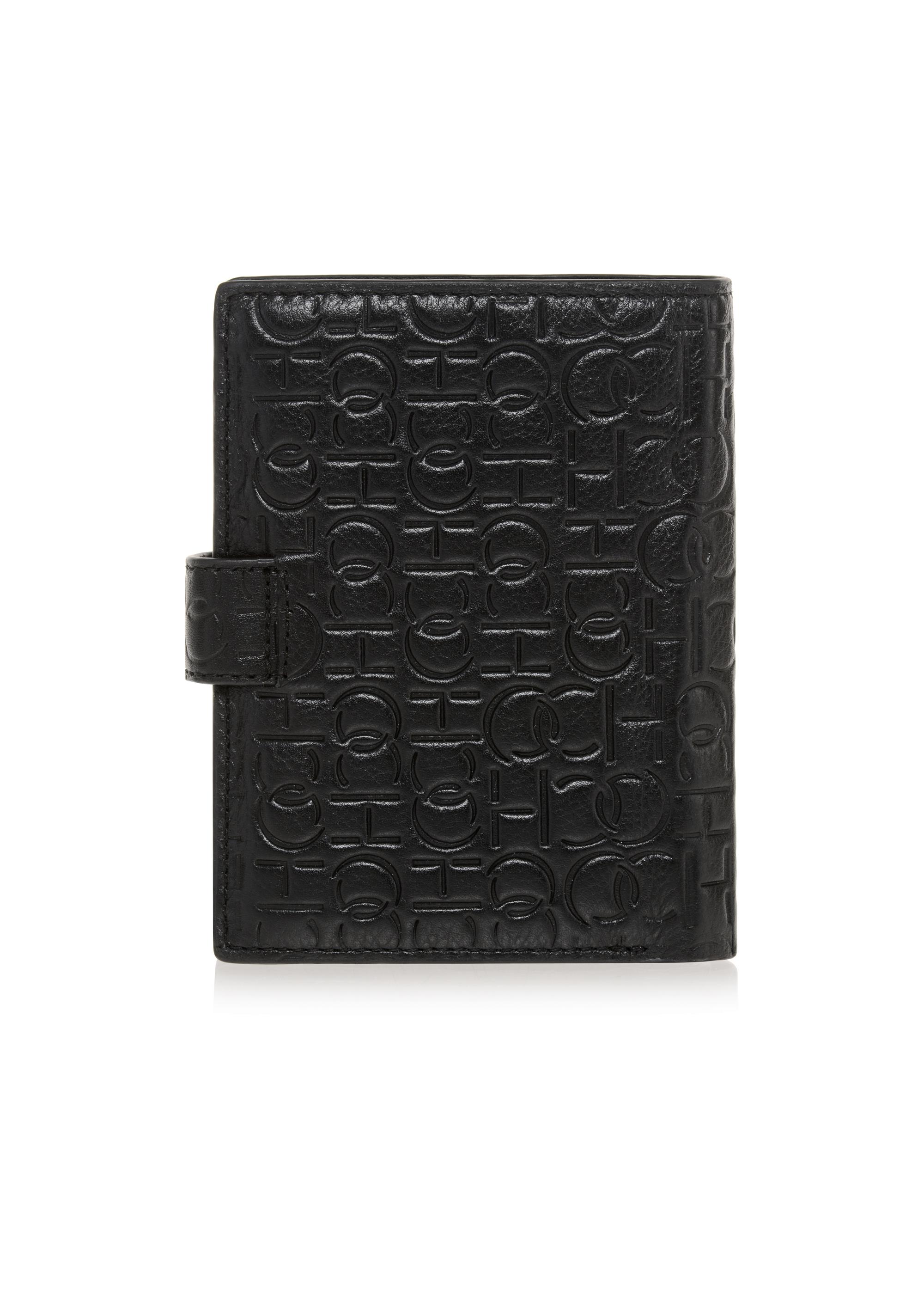 Men's leather wallet with embossing PORMS-0602-98(Z23)-02