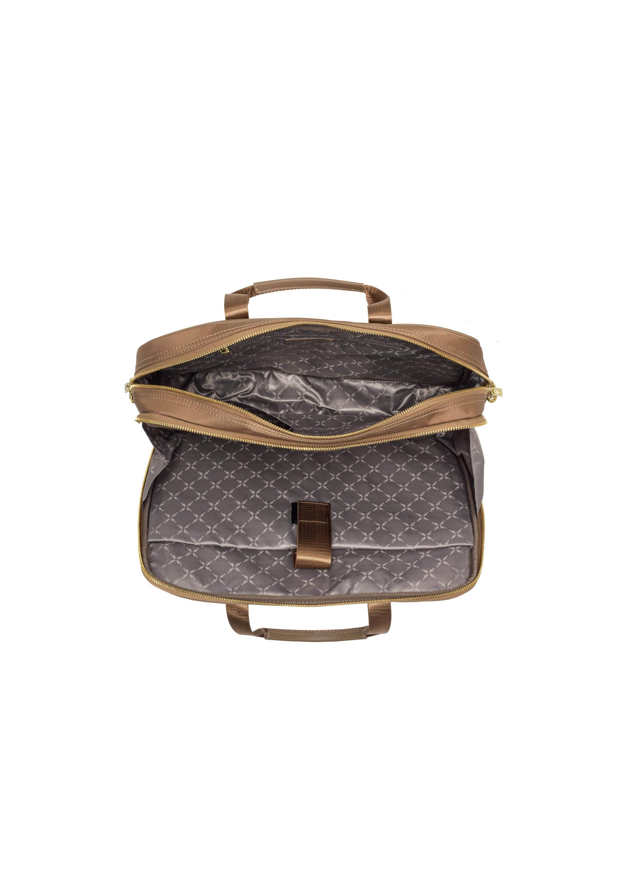 Beige women's laptop bag TOREN-0306-81(W25)-05