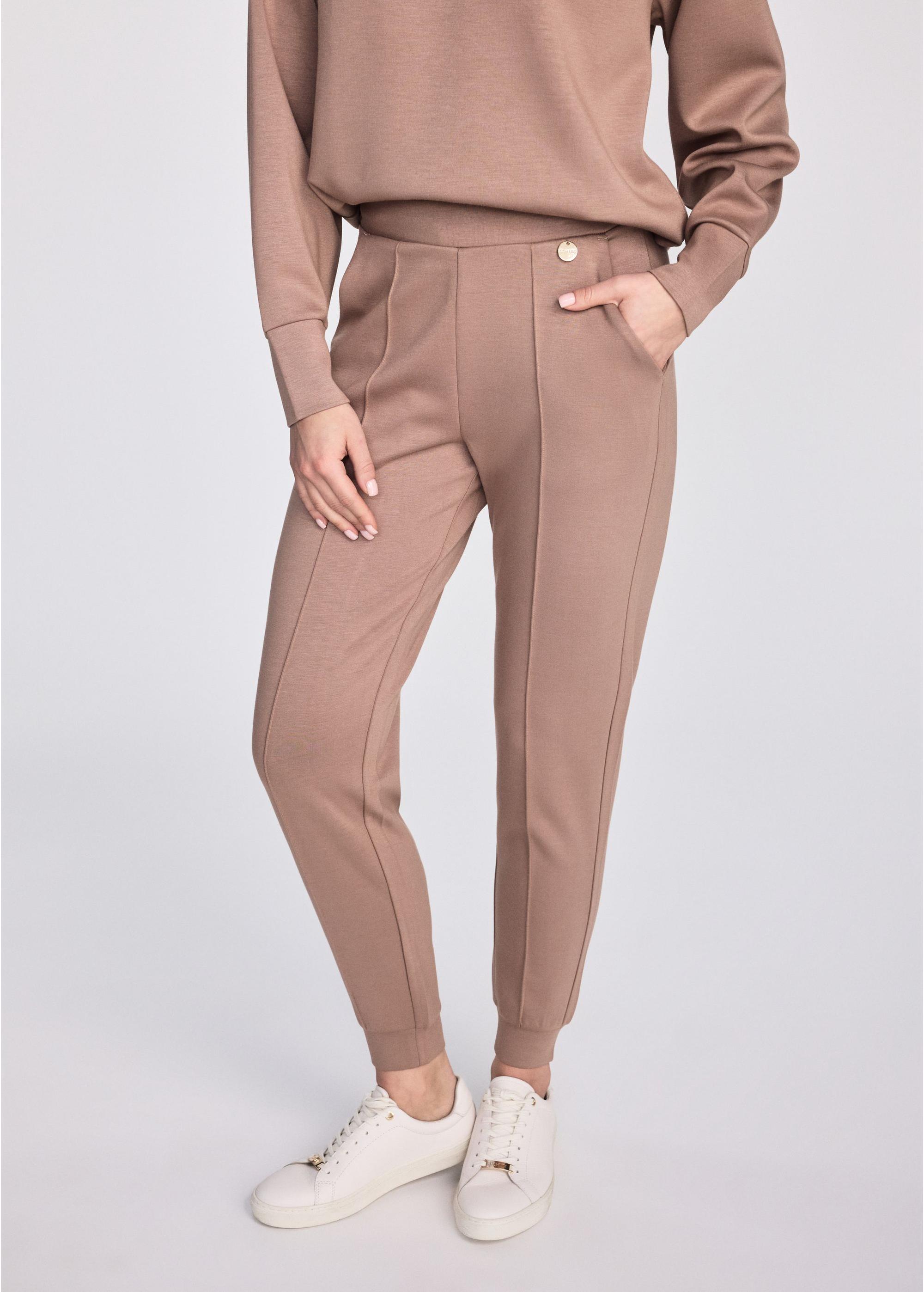 Camel tapered trousers SPODT-0104-24(W25)-01