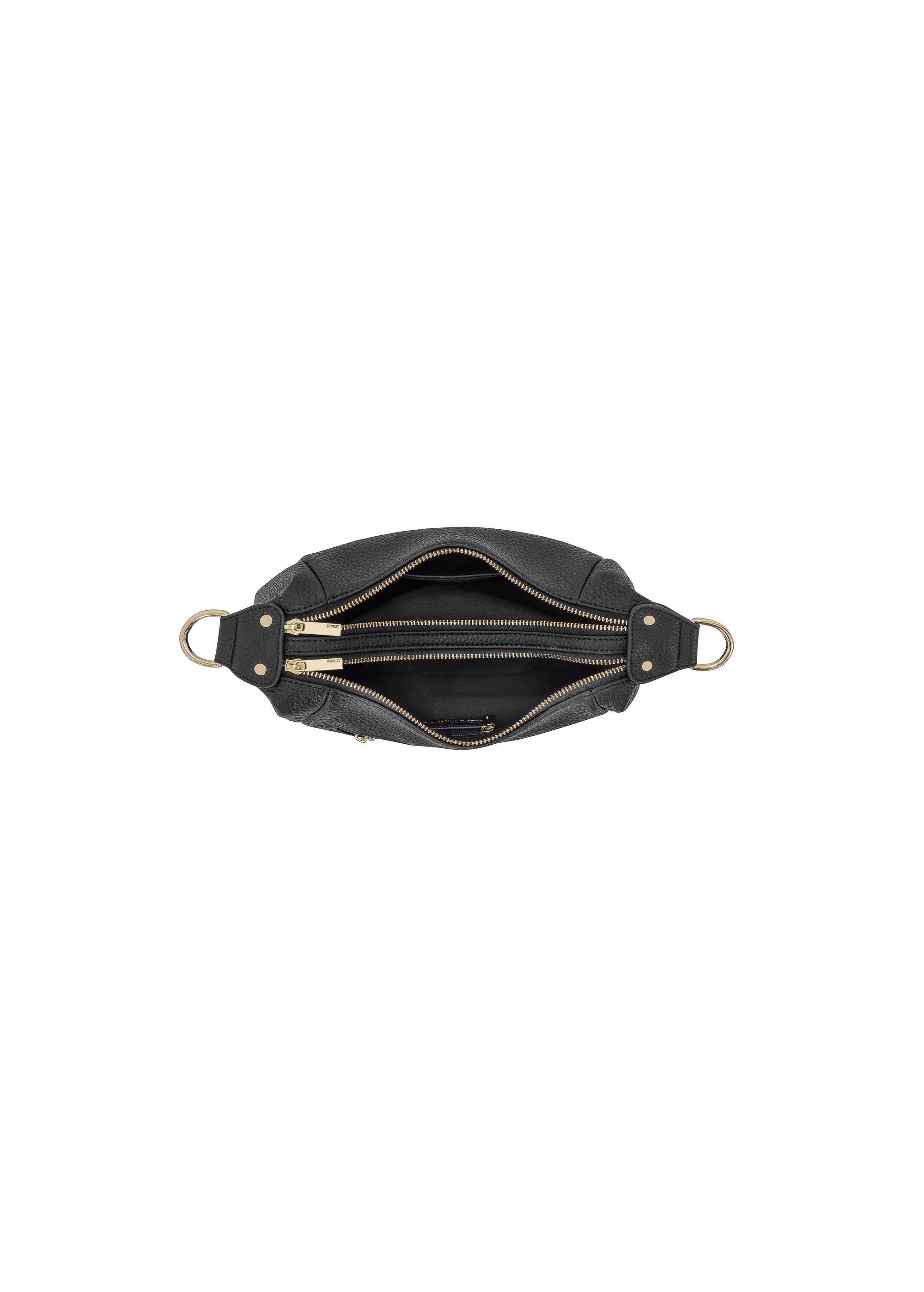 Non-stiffened black shoulder bag TOREC-0885A-99(W25)-05