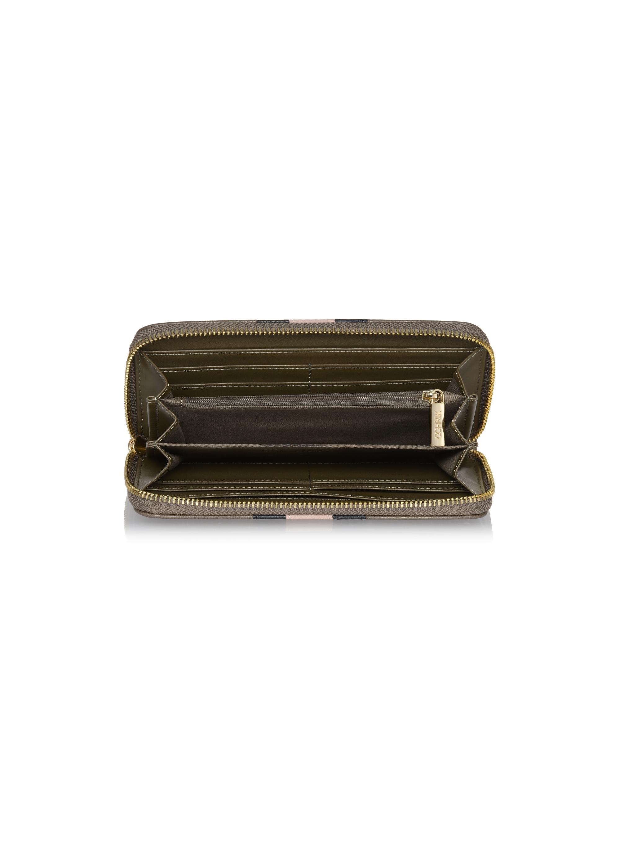 Large dark green women's wallet POREC-0358-54(Z24)-04