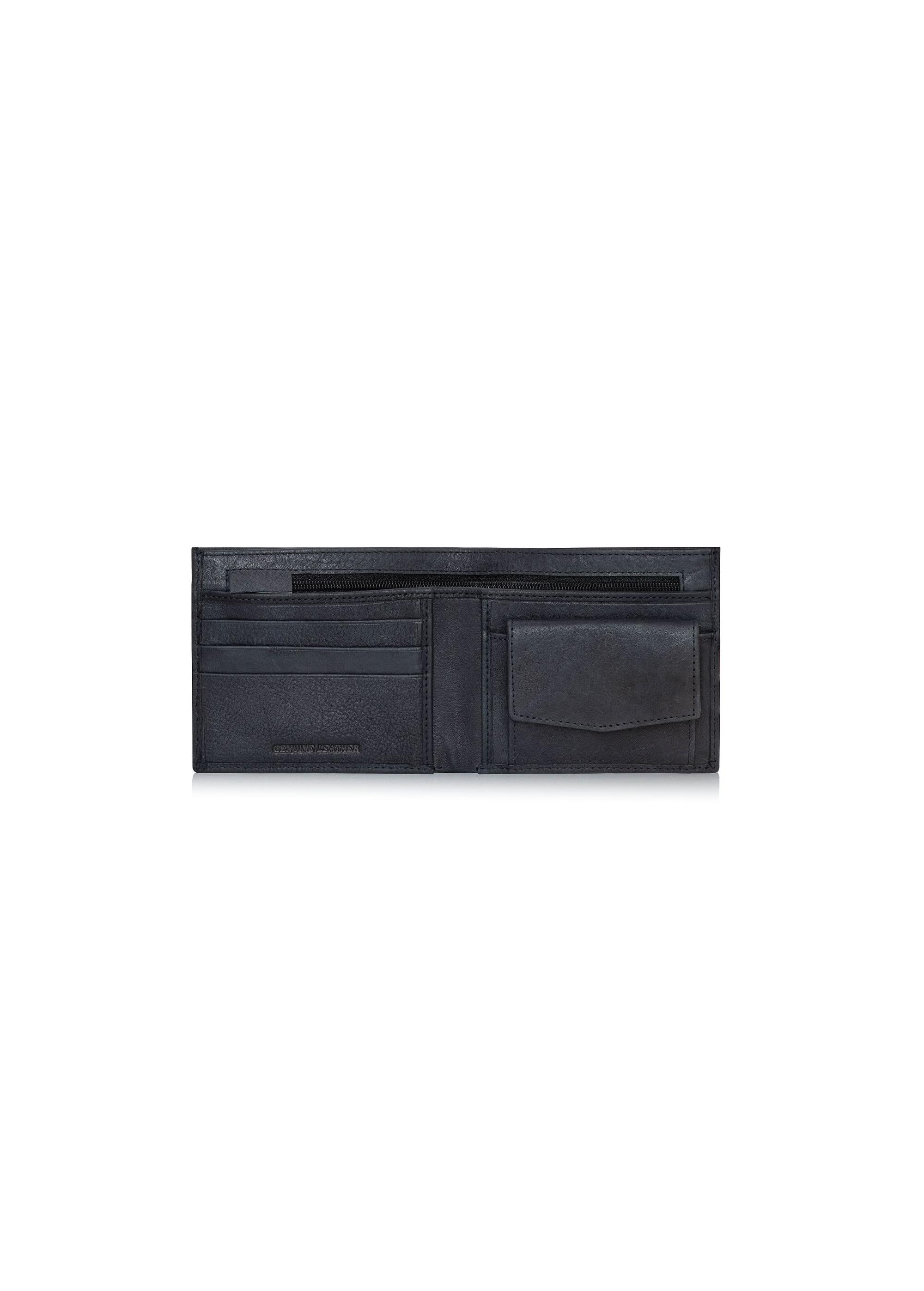 Men's wallet black classic without clasp PORMS-0206-69(Z24)-04