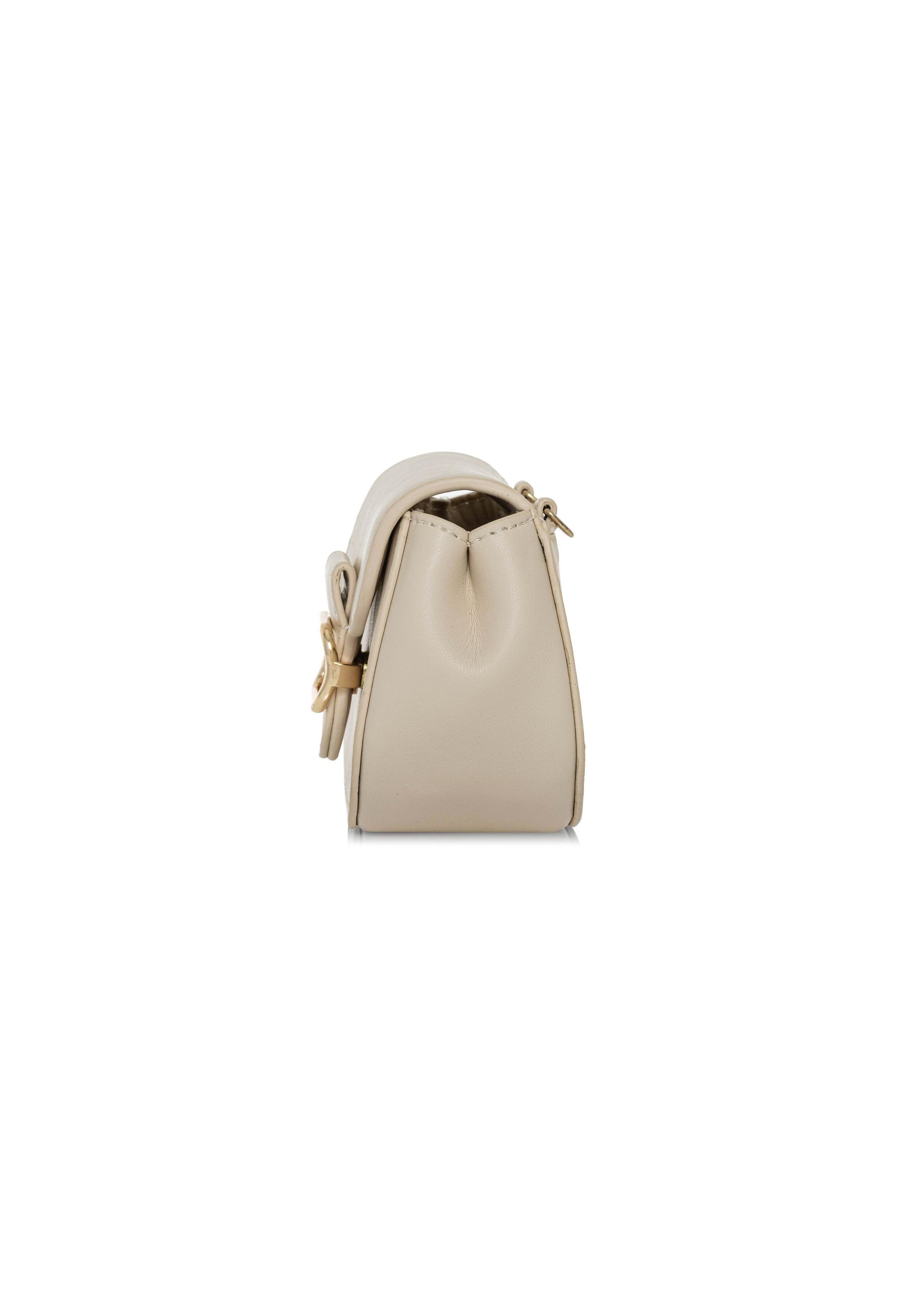 Small cream handbag on a chain TOREC-1013-12(W25)-03