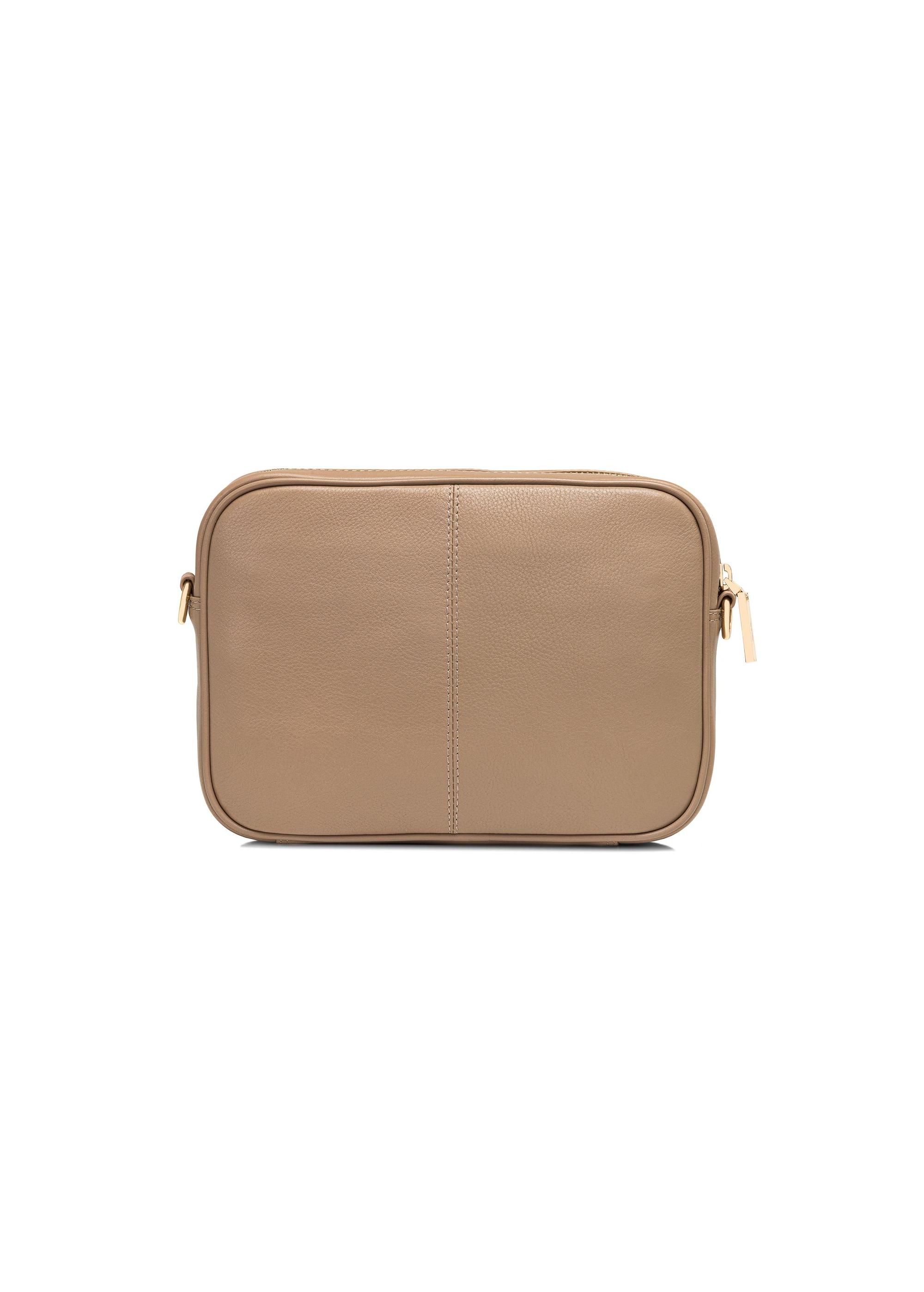 Beige leather handbag TORES-1079D-81(W25)-03