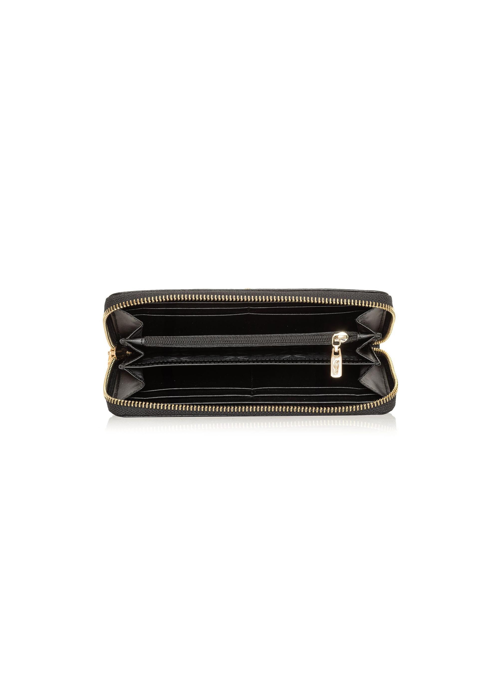 Black leather women's wallet PORES-0800R-99(W25)