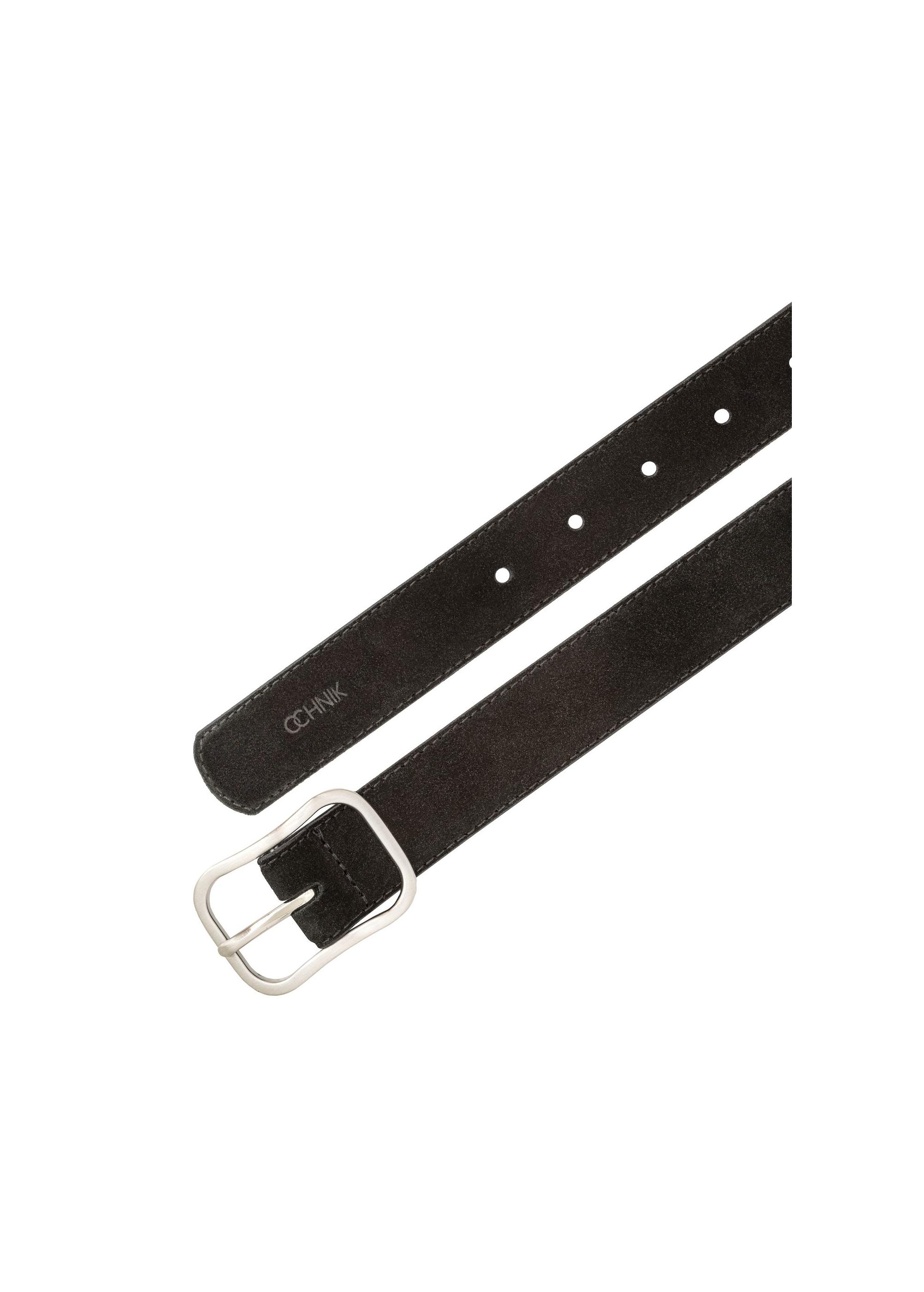 Black leather women's belt PASDS-0317-98(Z24)