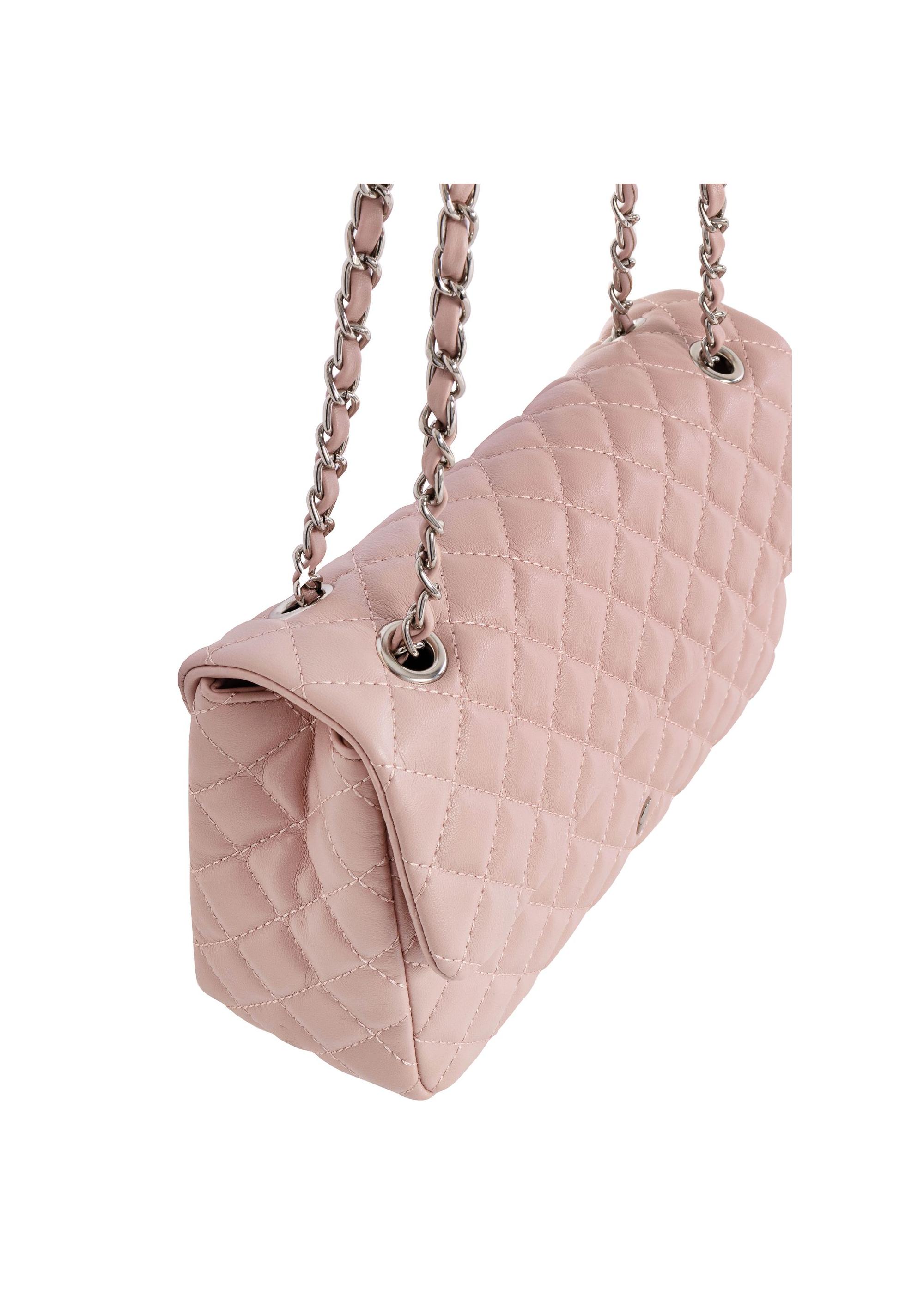 Pink quilted chain bag TOREC-0443D-34(W25)-06