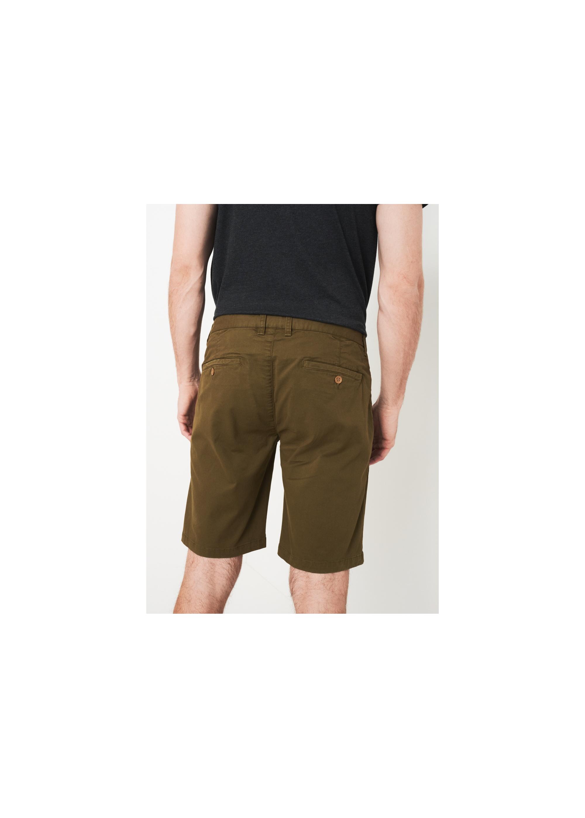 Khaki men's shorts SZOMT-0024-55(W23)-02