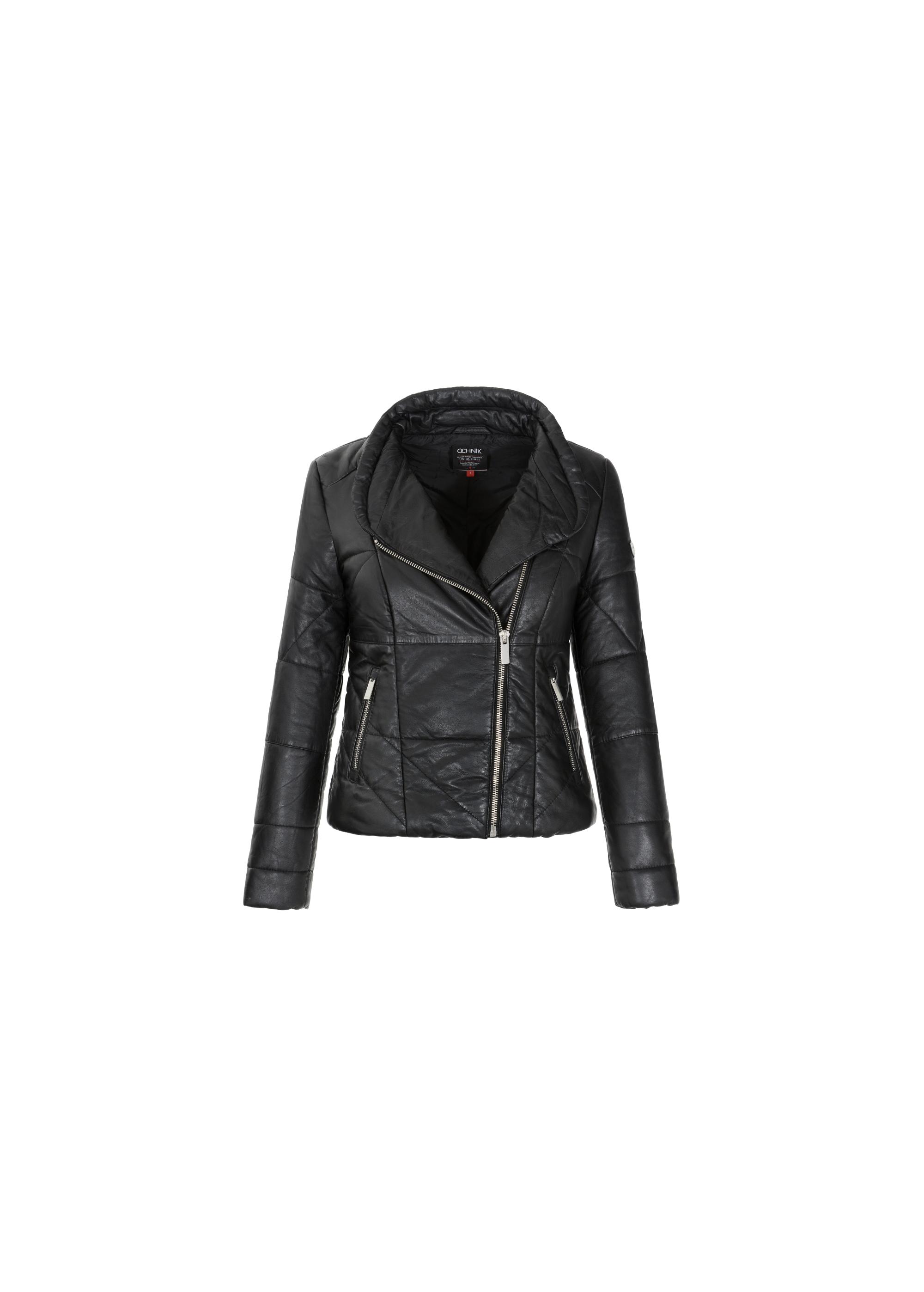 Women's quilted leather jacket KURDS-0279-4505(Z21)-03