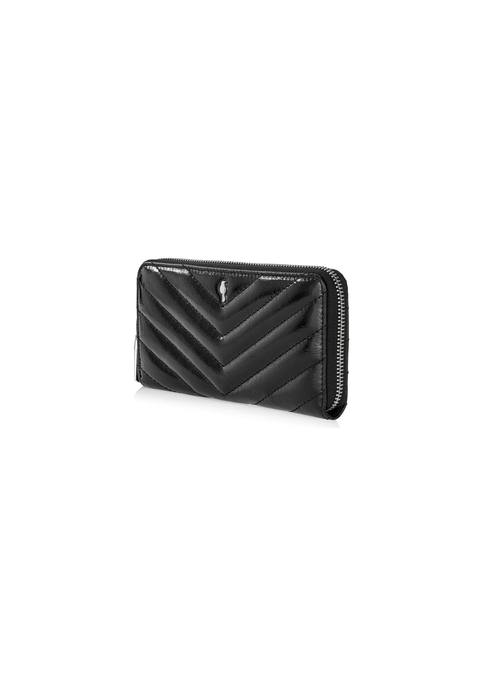 Black large leather women's wallet PORES-0941-99(Z24)-02