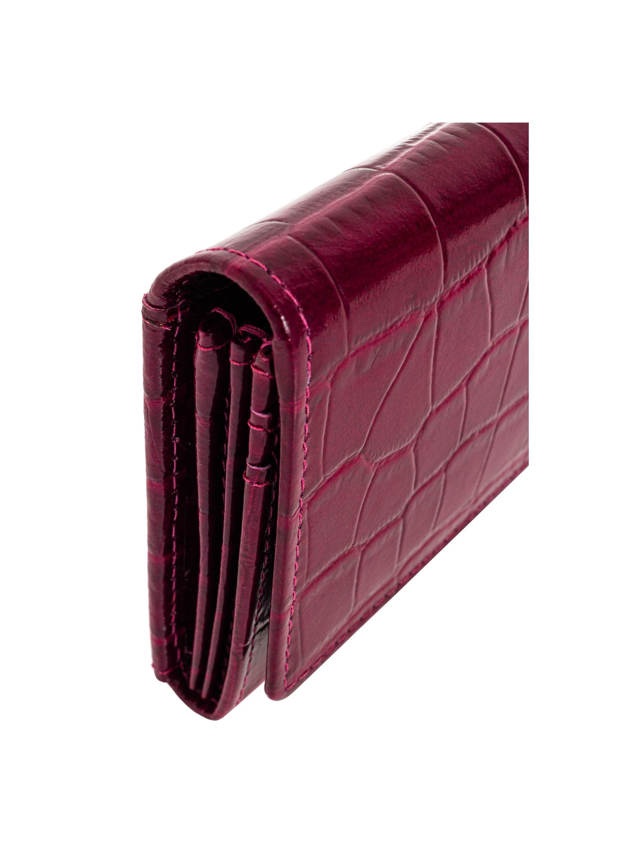 Leather pink women's wallet PORES-0889A-31(Z24)-06