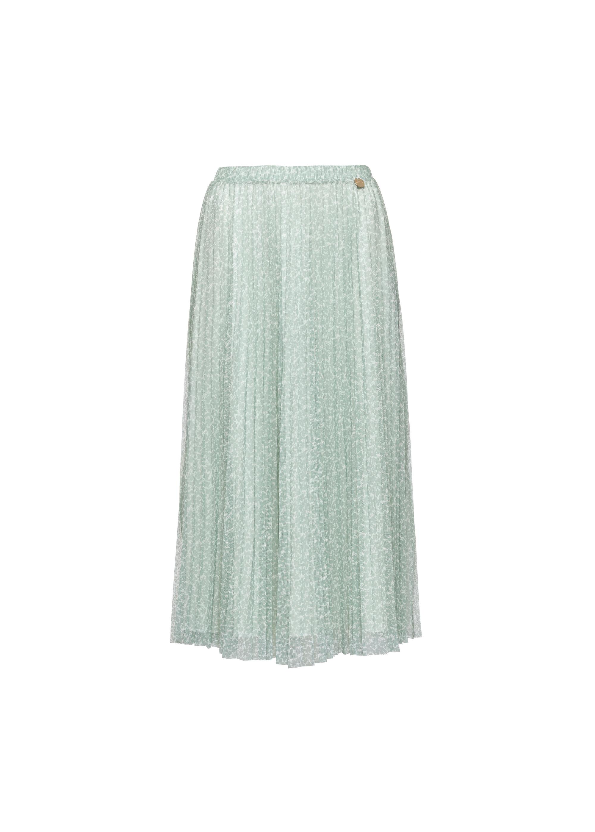 Floral pleated midi skirt SPCDT-0110-15(W25)-05