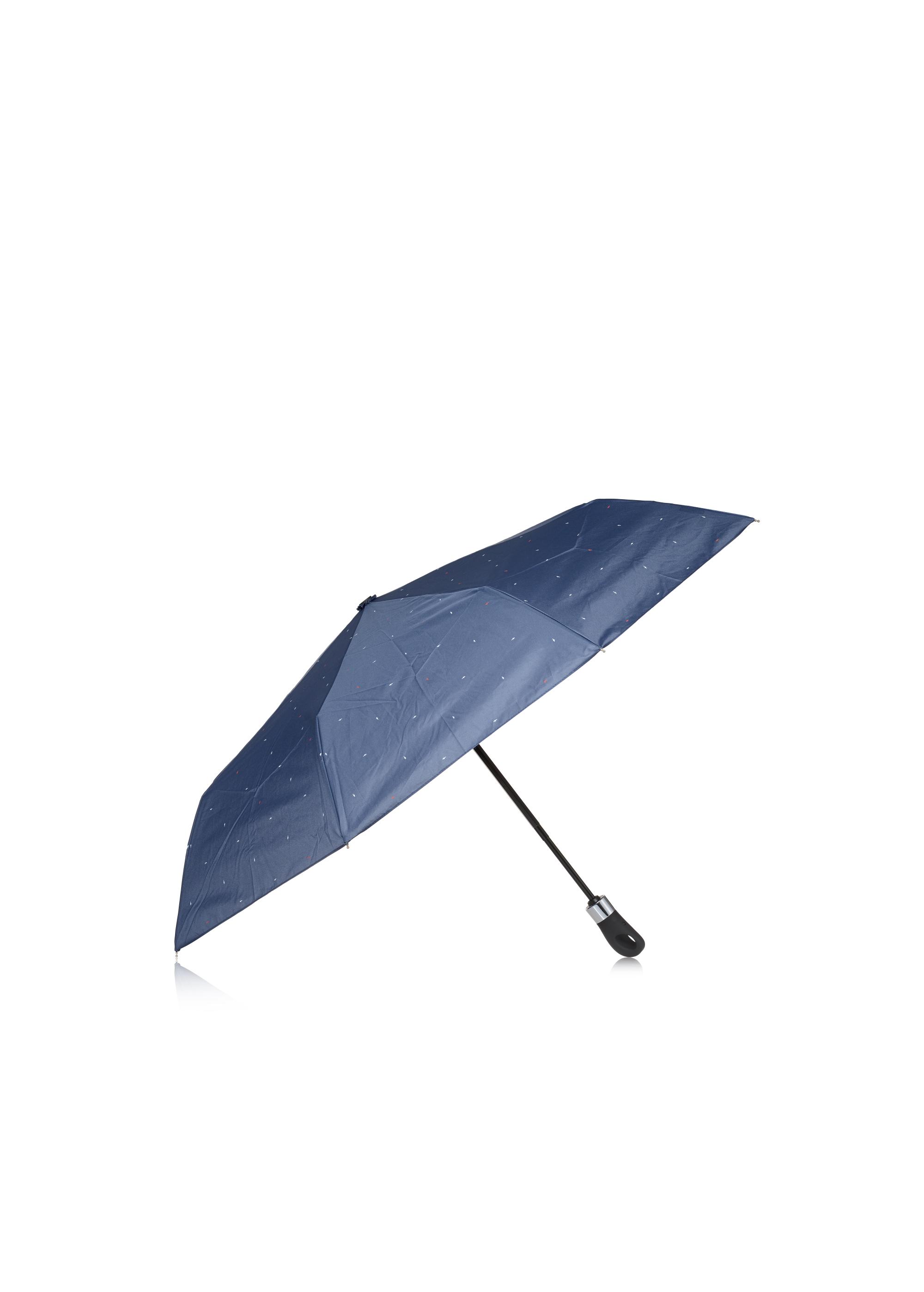 Women's folding umbrella in navy blue PARSD-0012-61(W24)-01