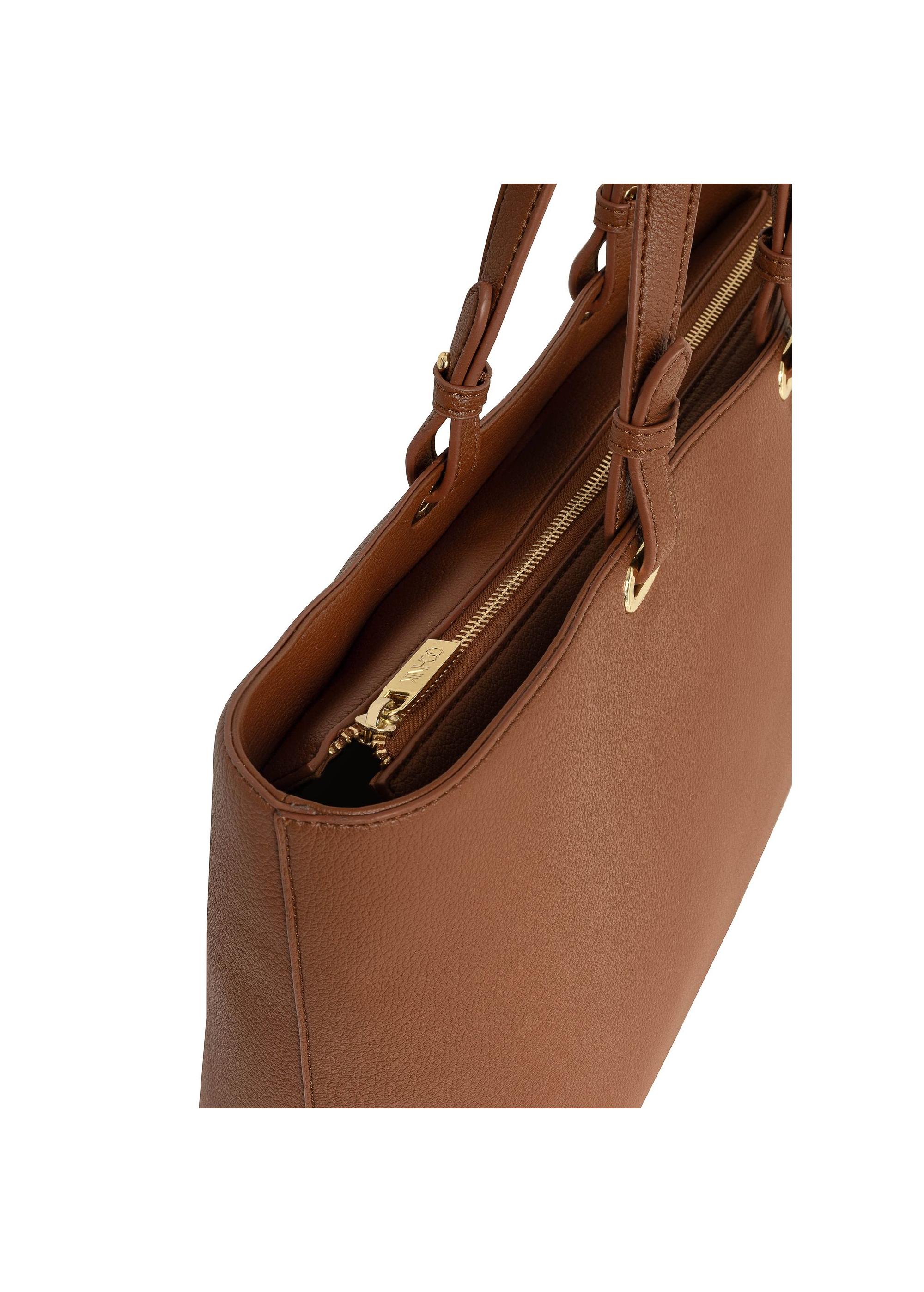 Brown women's shopper bag TOREC-1020-89(W25)-07