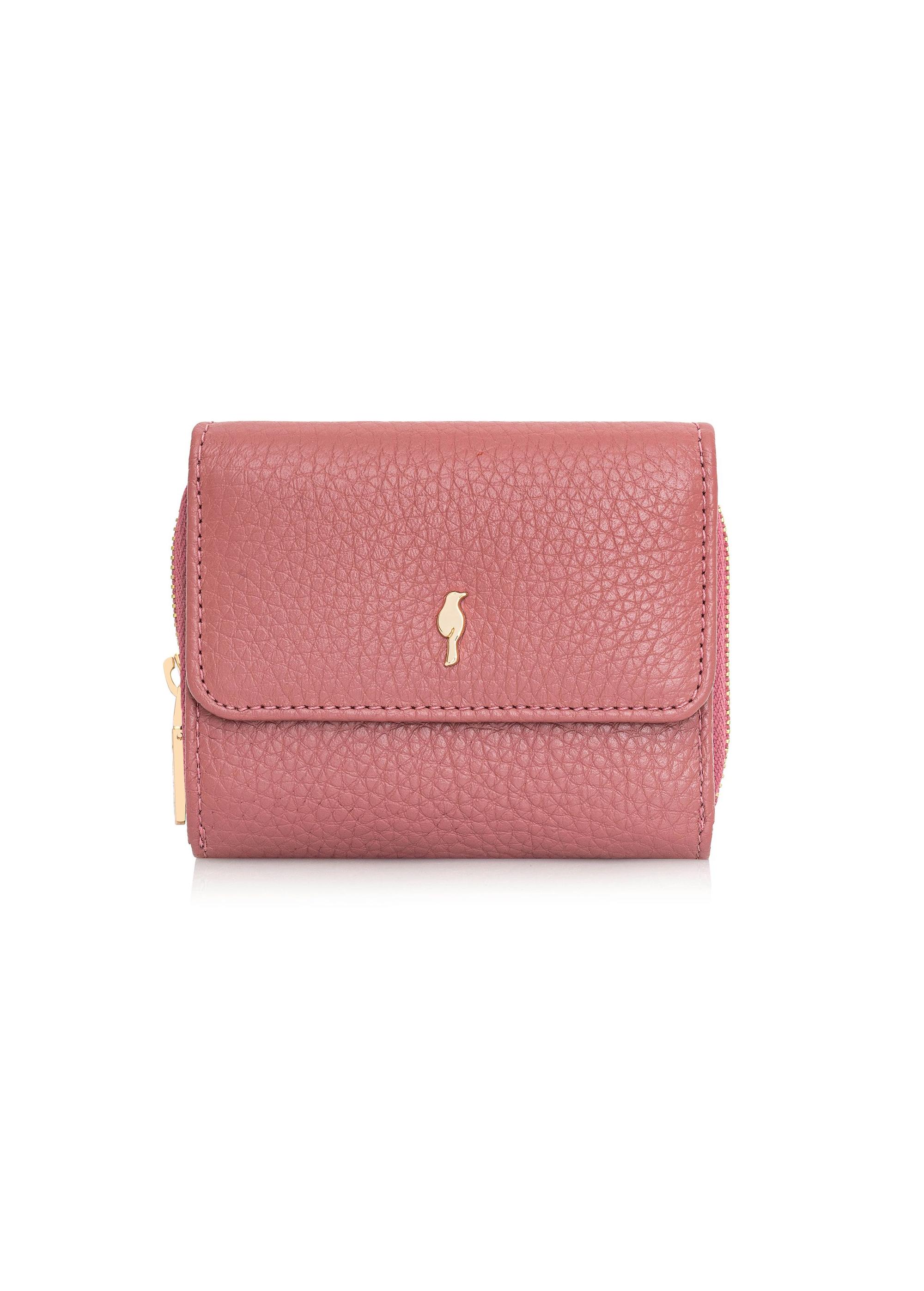 Small pink leather women's wallet PORES-0802E-31(Z24)-3