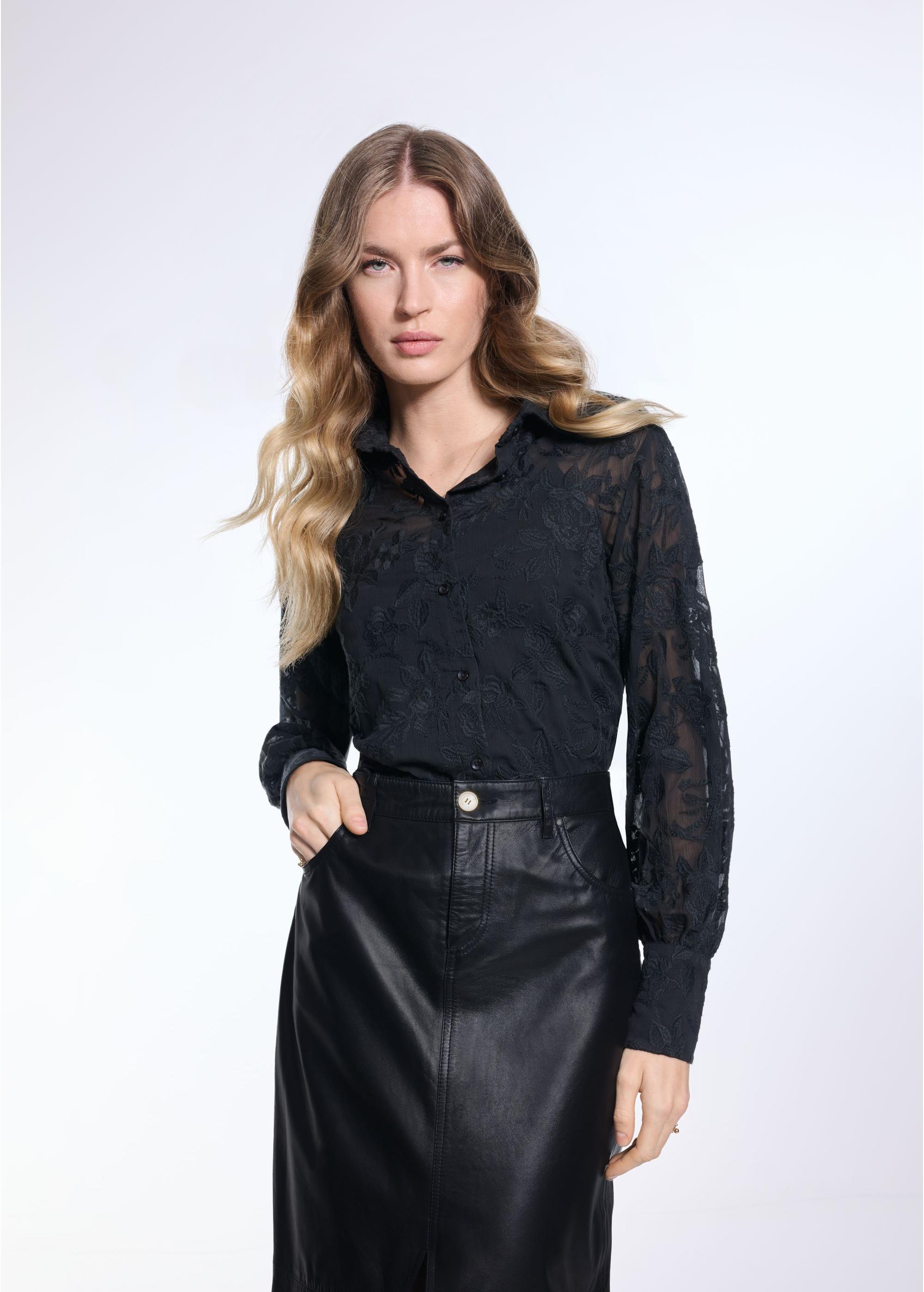 Transparent women's shirt KOSDT-0160-99(Z24)-03