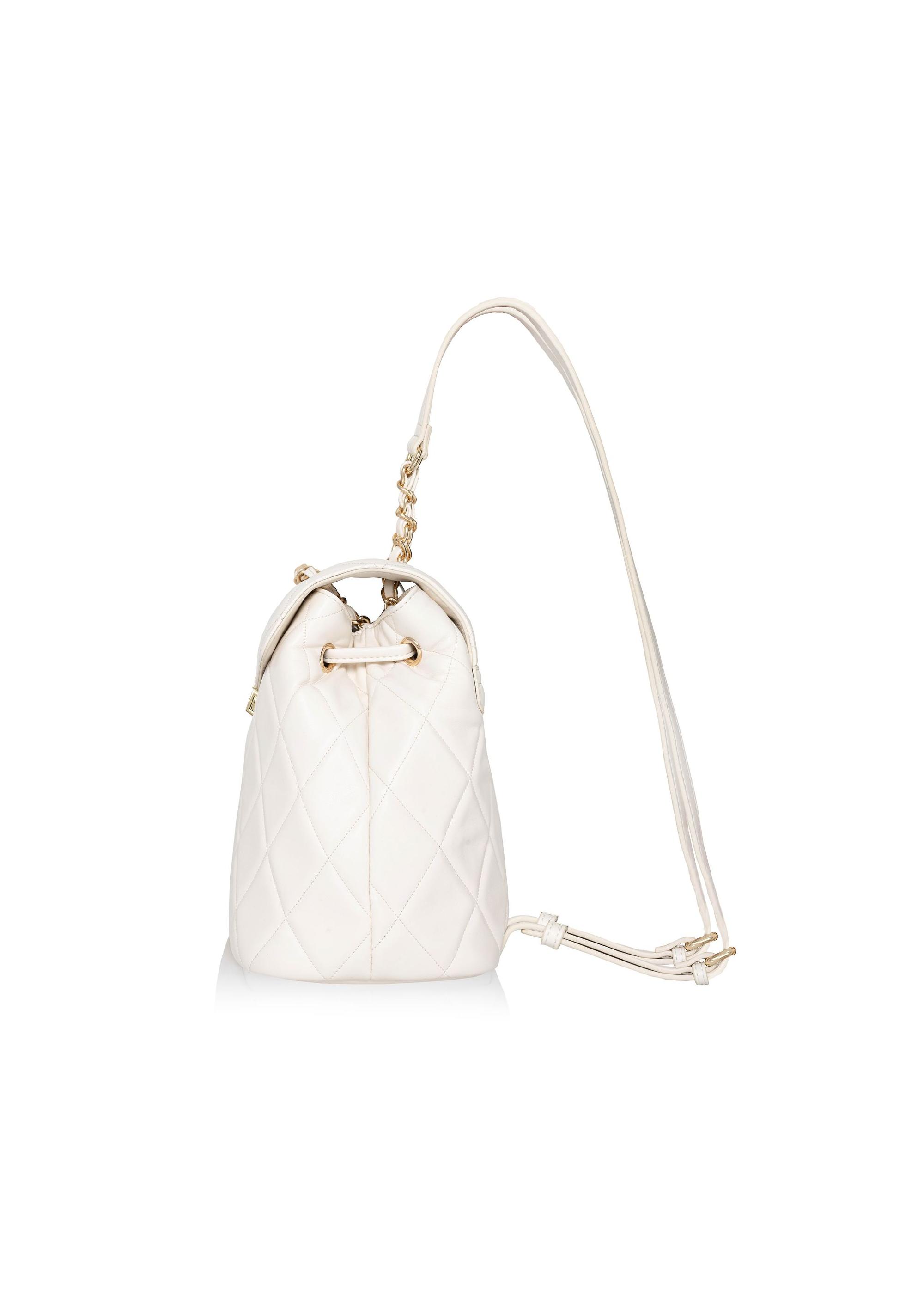 White small backpack made of imitation leather TOREC-1021-11(W25)-03