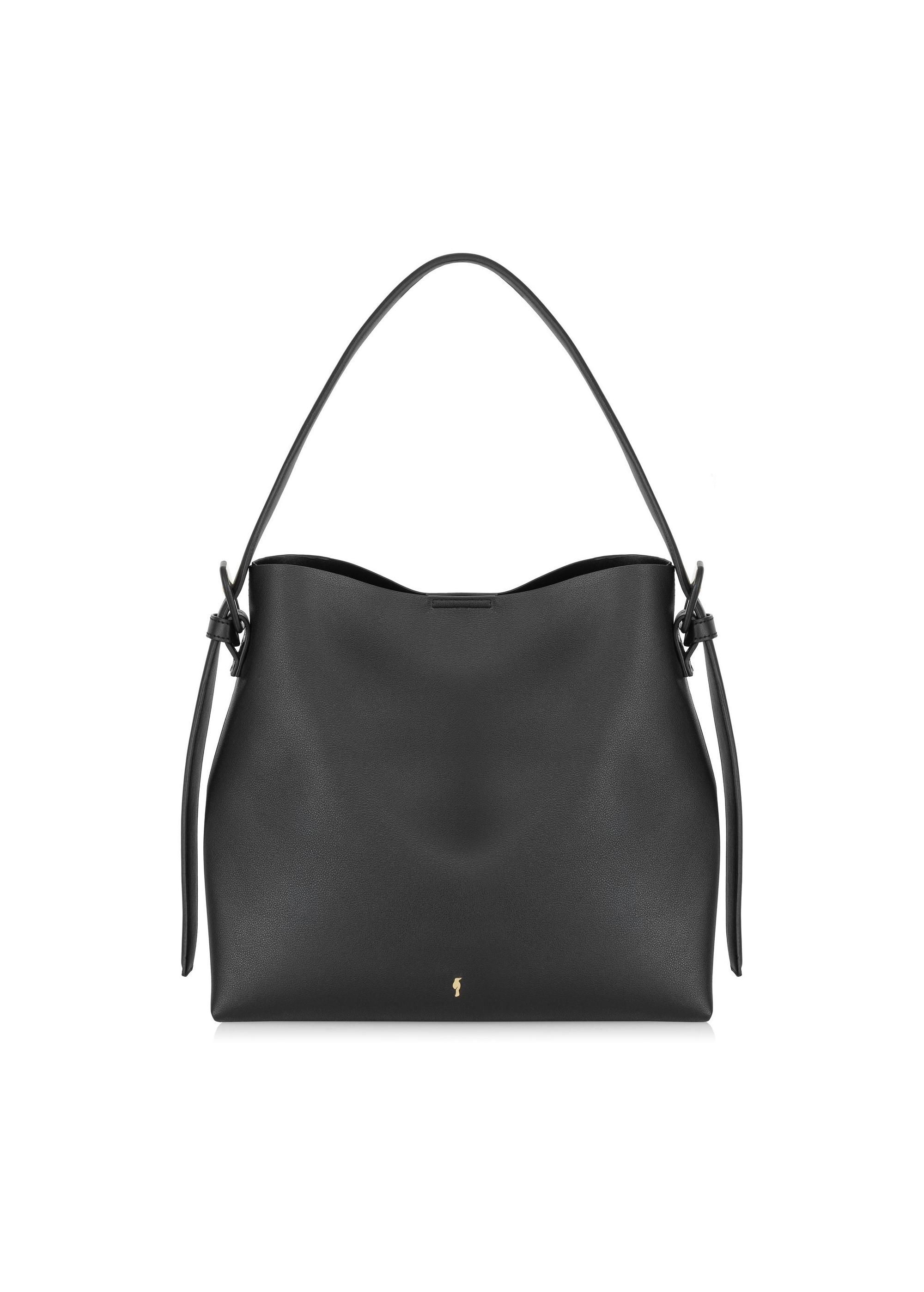 Black women's shopper bag TOREC-0903A-99(W25)-01