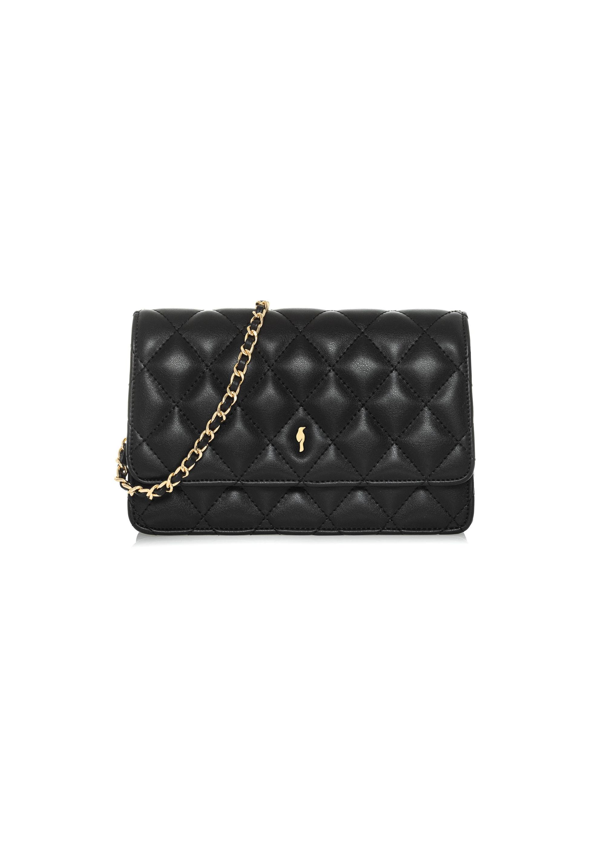 Black small quilted women's handbag TOREC-1033-99(W25)-01