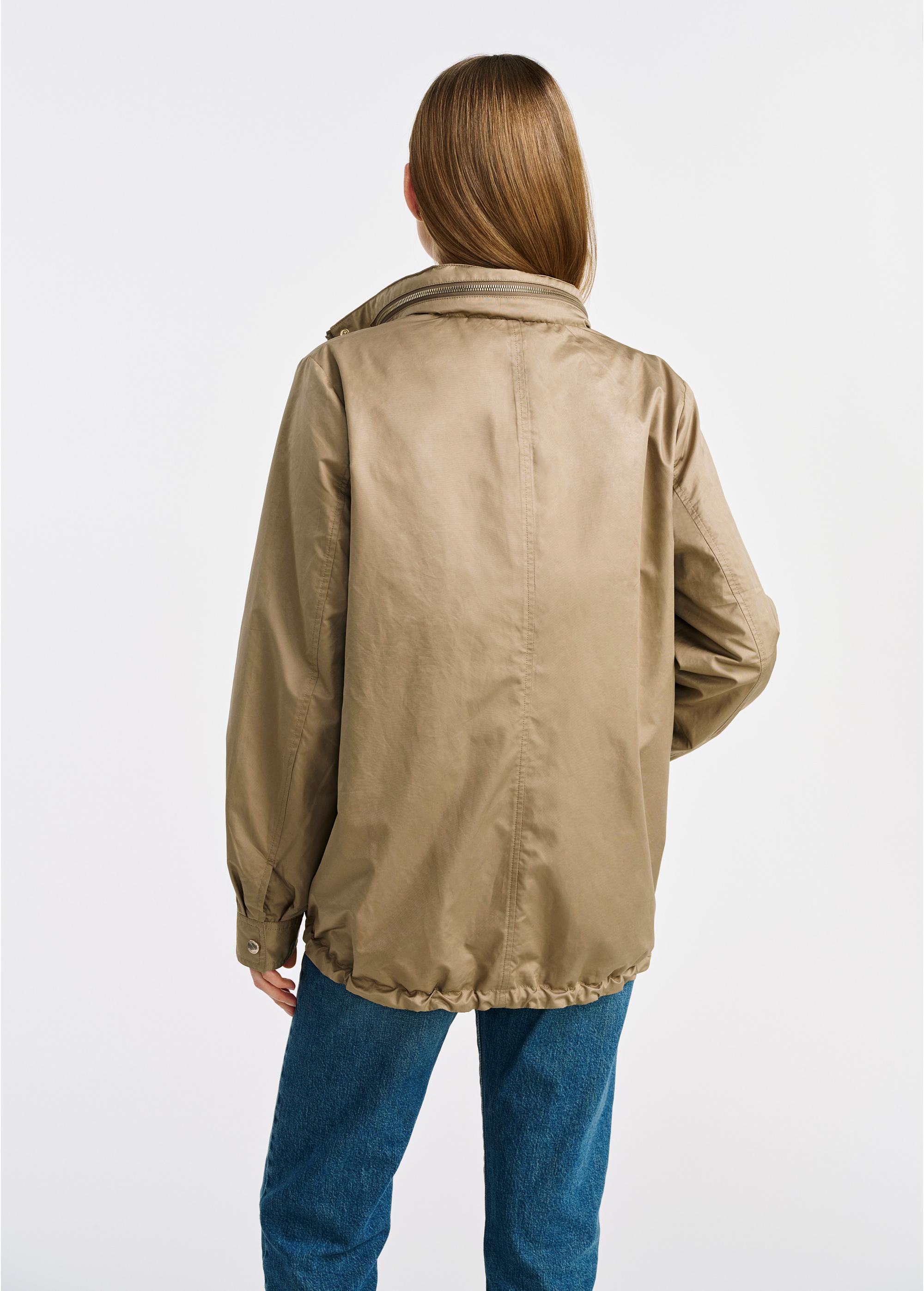 Olive transitional women's jacket KURDT-0558-57(W25)-04