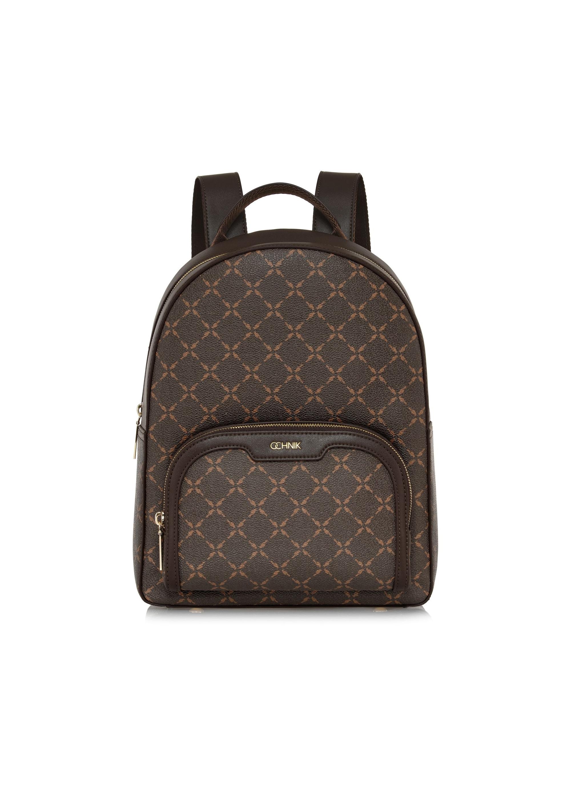 Women's backpack with monogram TOREC-0980-89(Z24)-02