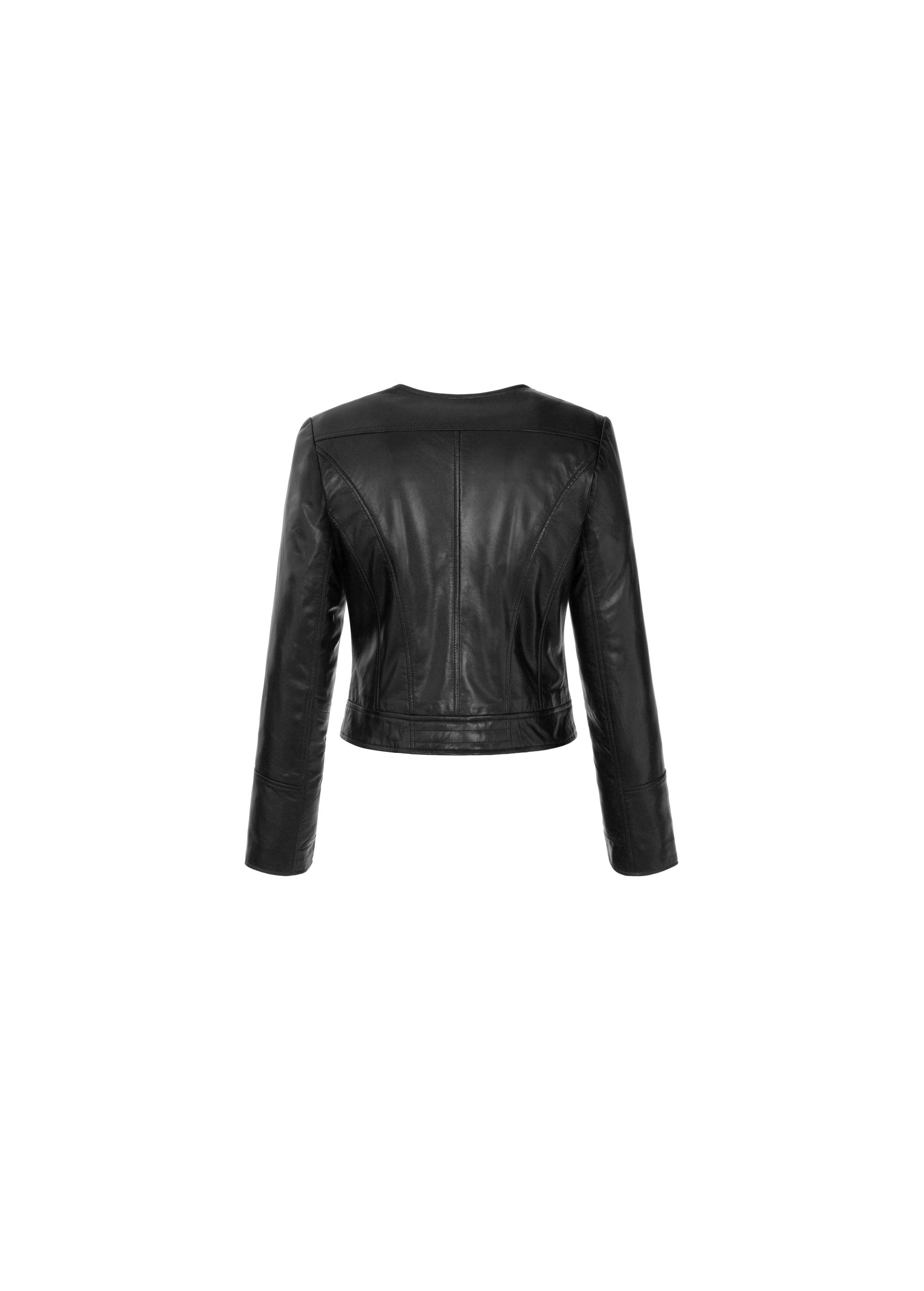 Women's black leather ramones KURDS-0273-1110(KS)-05