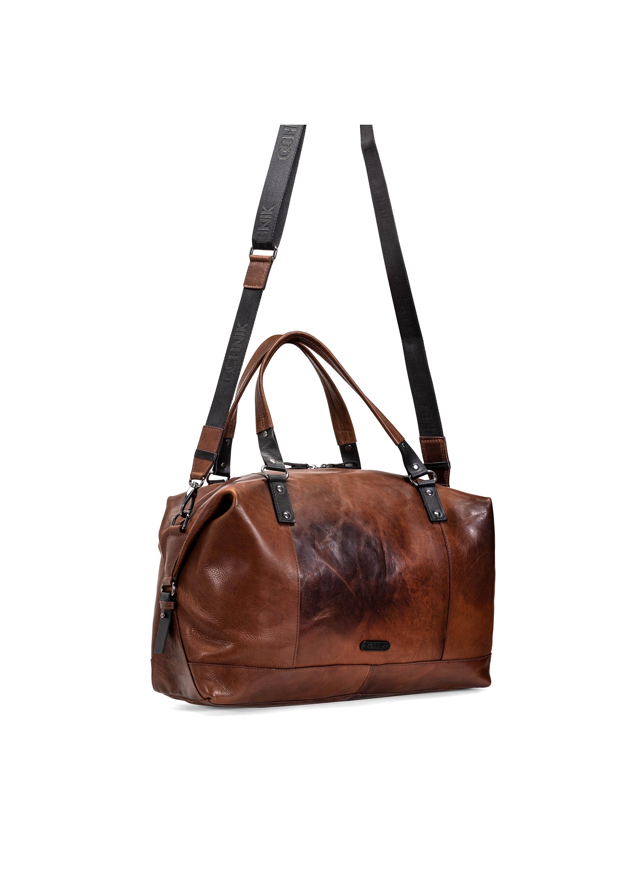 Brown leather large men's bag TORMS-0103C-79(W25)-06