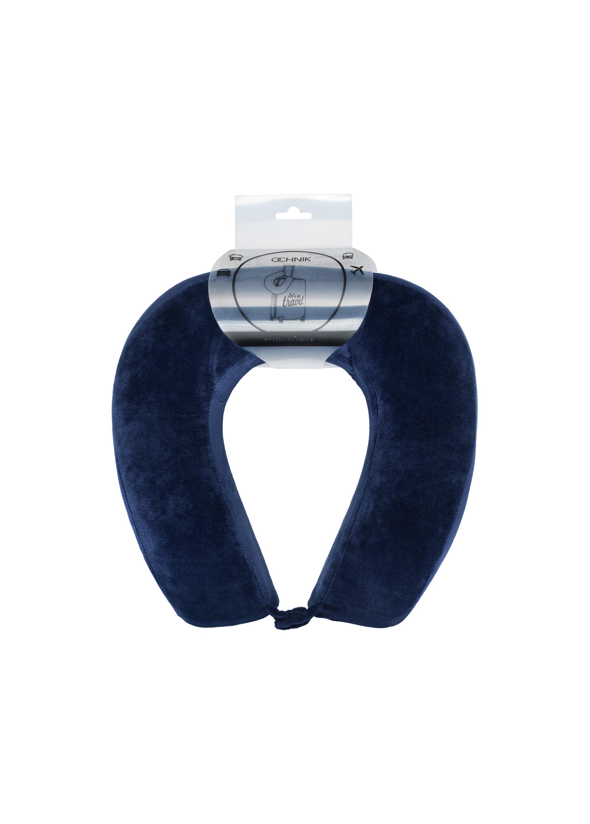 Navy blue travel bolster AW-003-0004-69(W24)-02