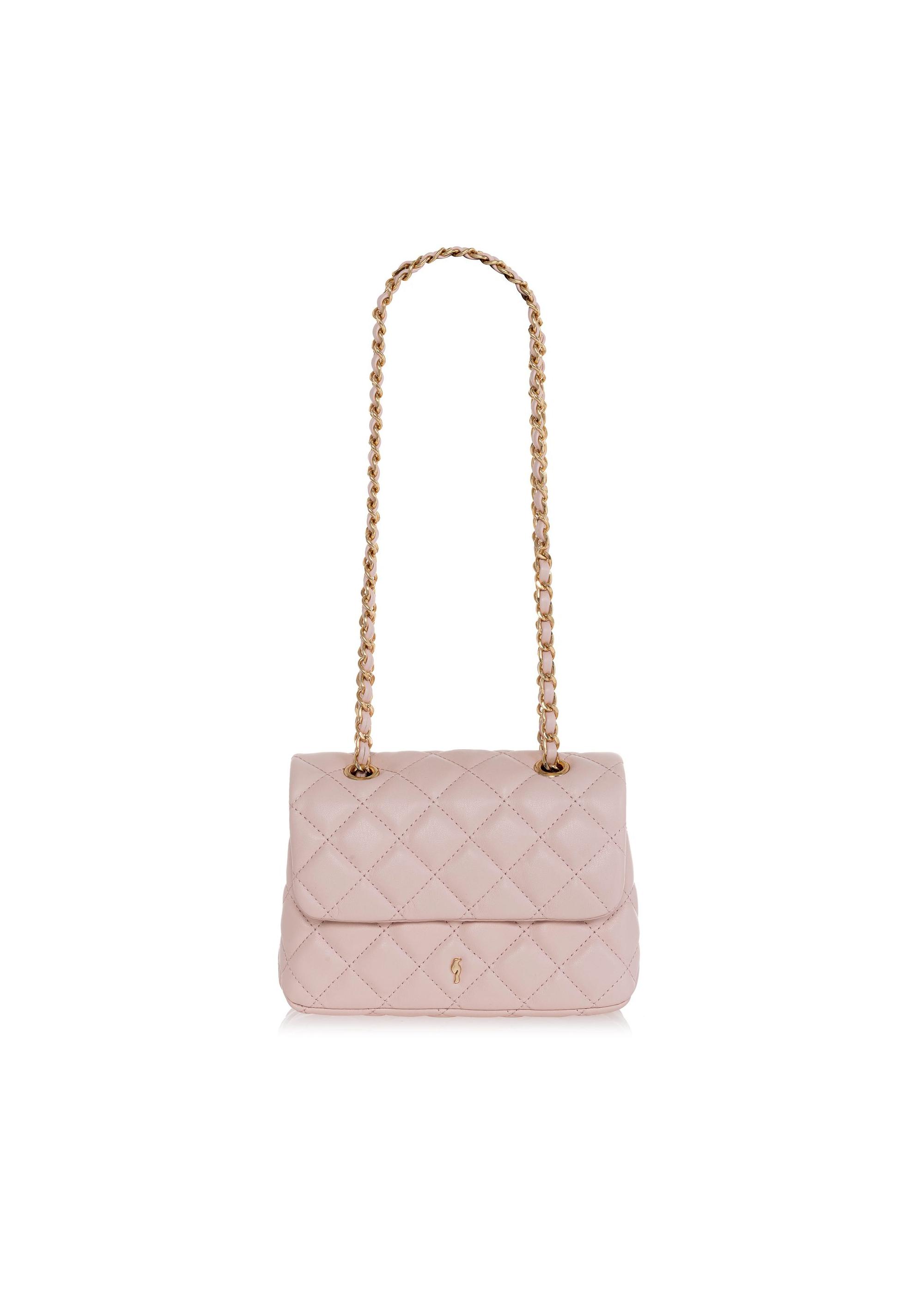 Pink quilted women's handbag TOREC-0932B-34(W25)-01